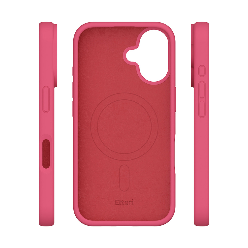 Etteri Silicone Mag-fodral för iPhone 16 Plus 6,7″ (hallonfärgad)