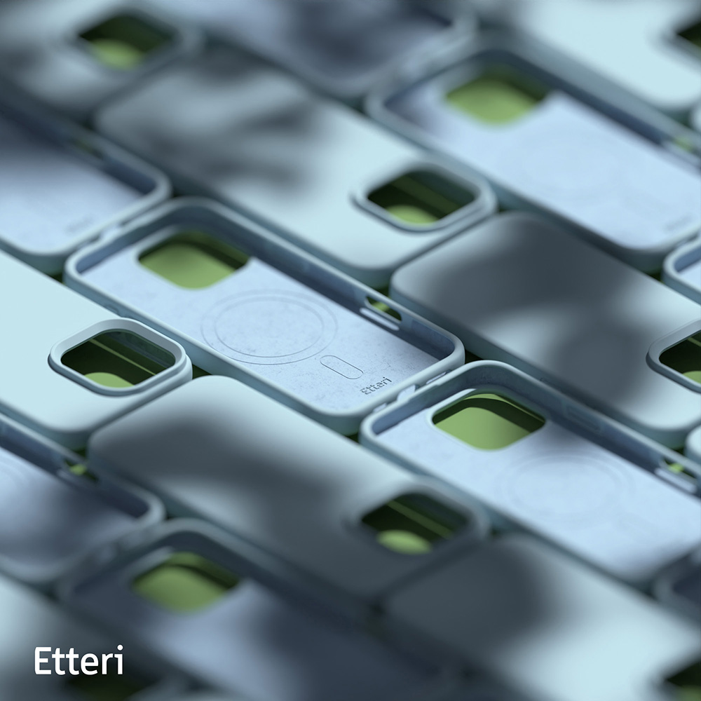 Etteri Silicone Mag-fodral för iPhone 16 Pro Max 6,9″ ljusblå