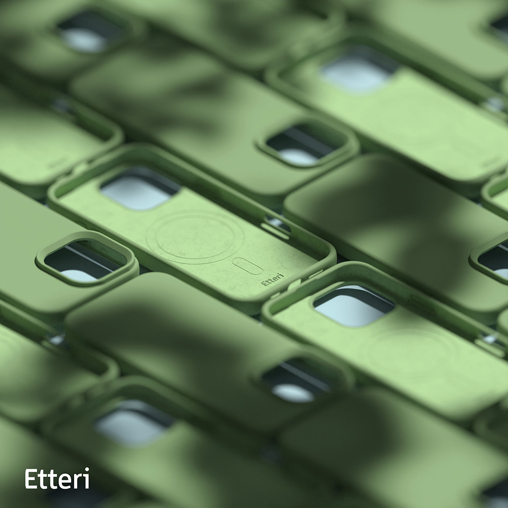 Etteri Silikonfodral till iPhone 16 Pro Max 6,9″ ljusgrönt
