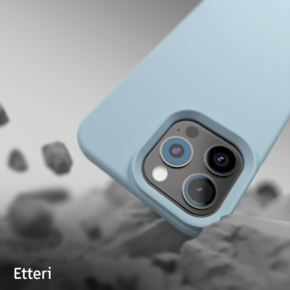 Etteri Silicone Mag case for iPhone 16 Pro 6,3″ light blue