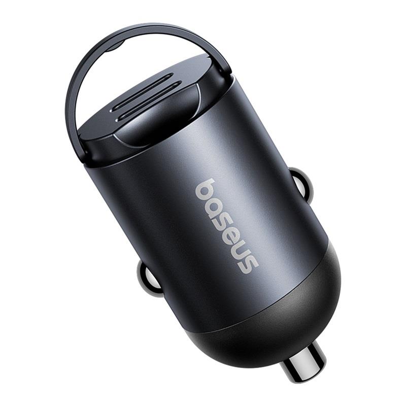 Baseus Mini Tiny Star 2C PD car charger 1x USB-C – USB-C port 30W black