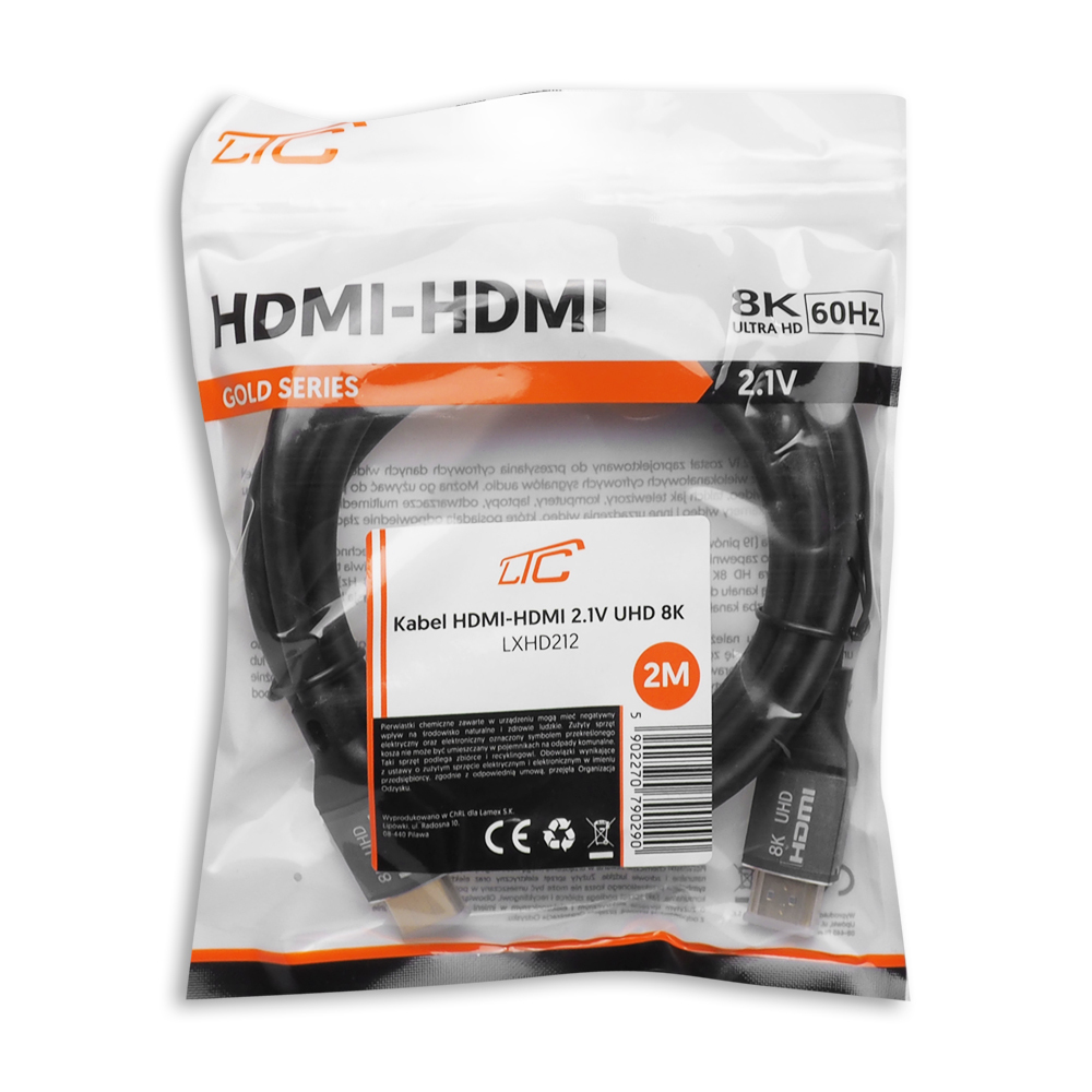 HDMI-HDMI cable (v2.1 | 8K | 2 m) black