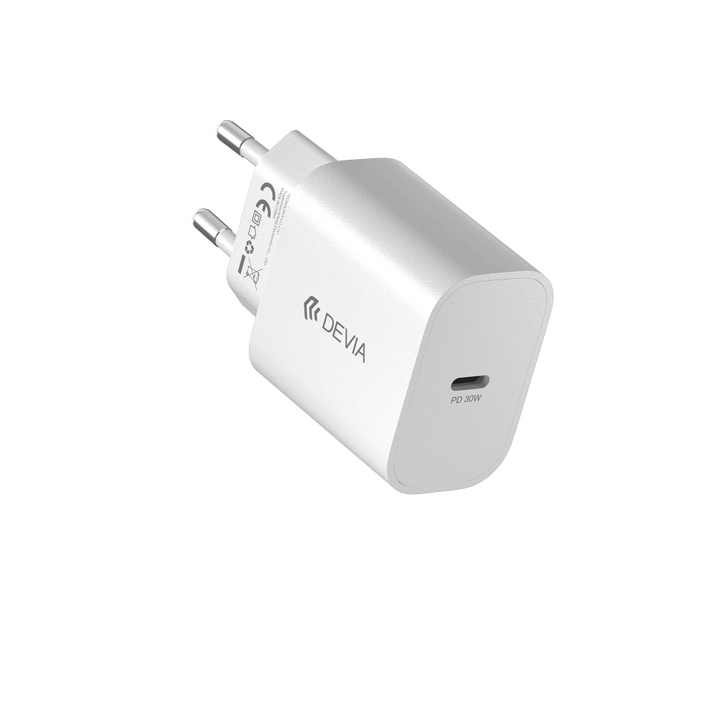 Devia wall charger Smart PD GaN 30W 1x USB-C white