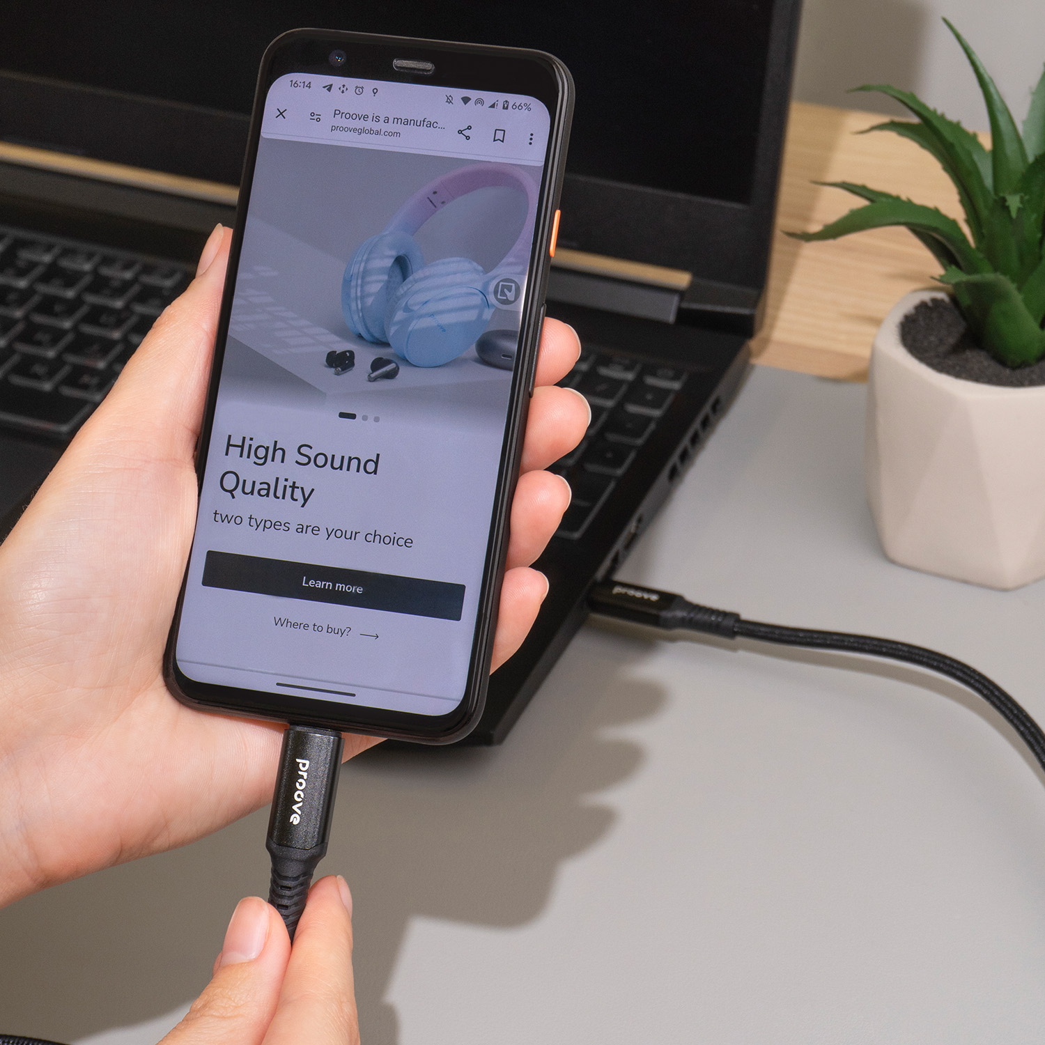 Proove kabel Speed Line USB-C – USB-C 1m 240W svart