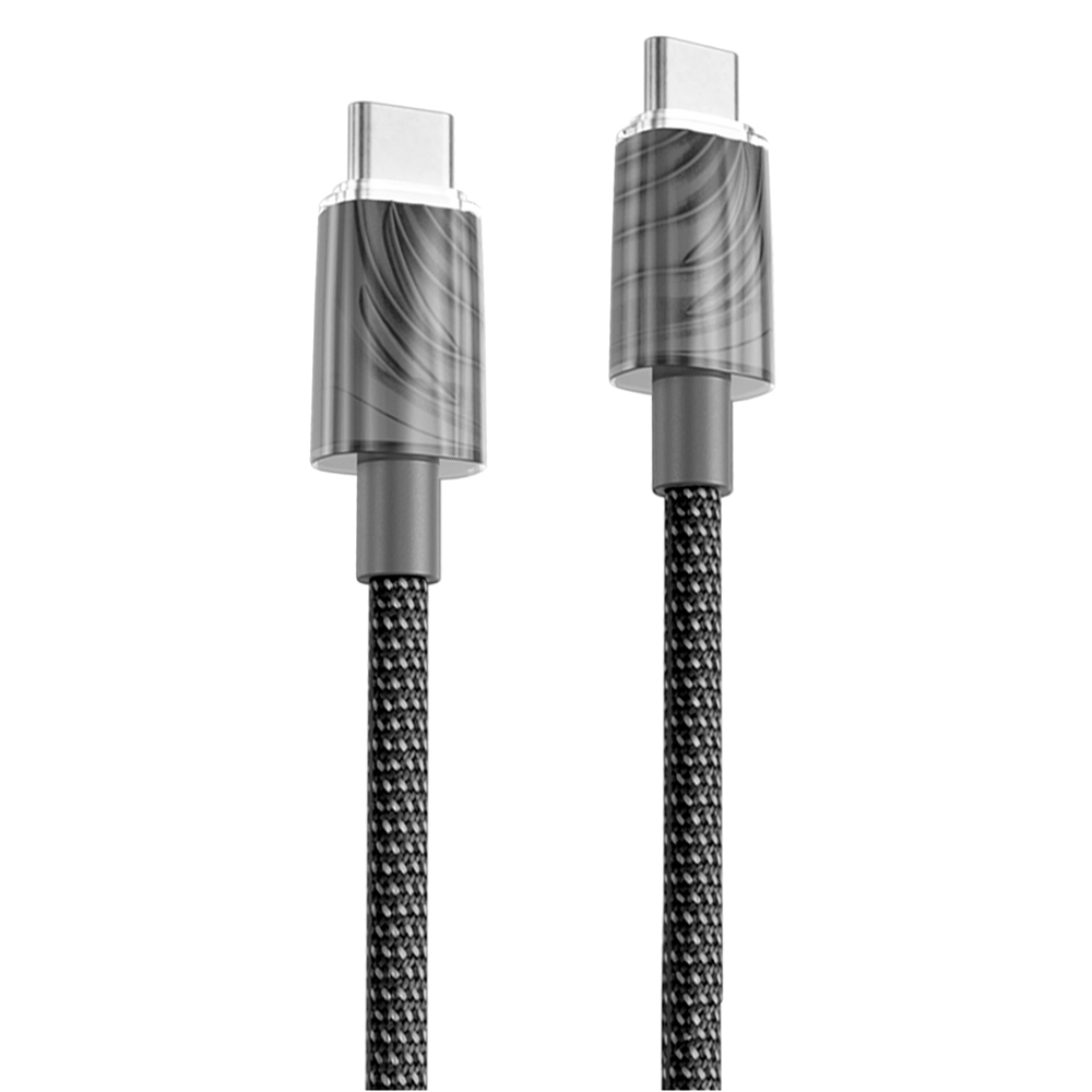 Proove-kabel Spectral USB-C – USB-C 1m 3A grå