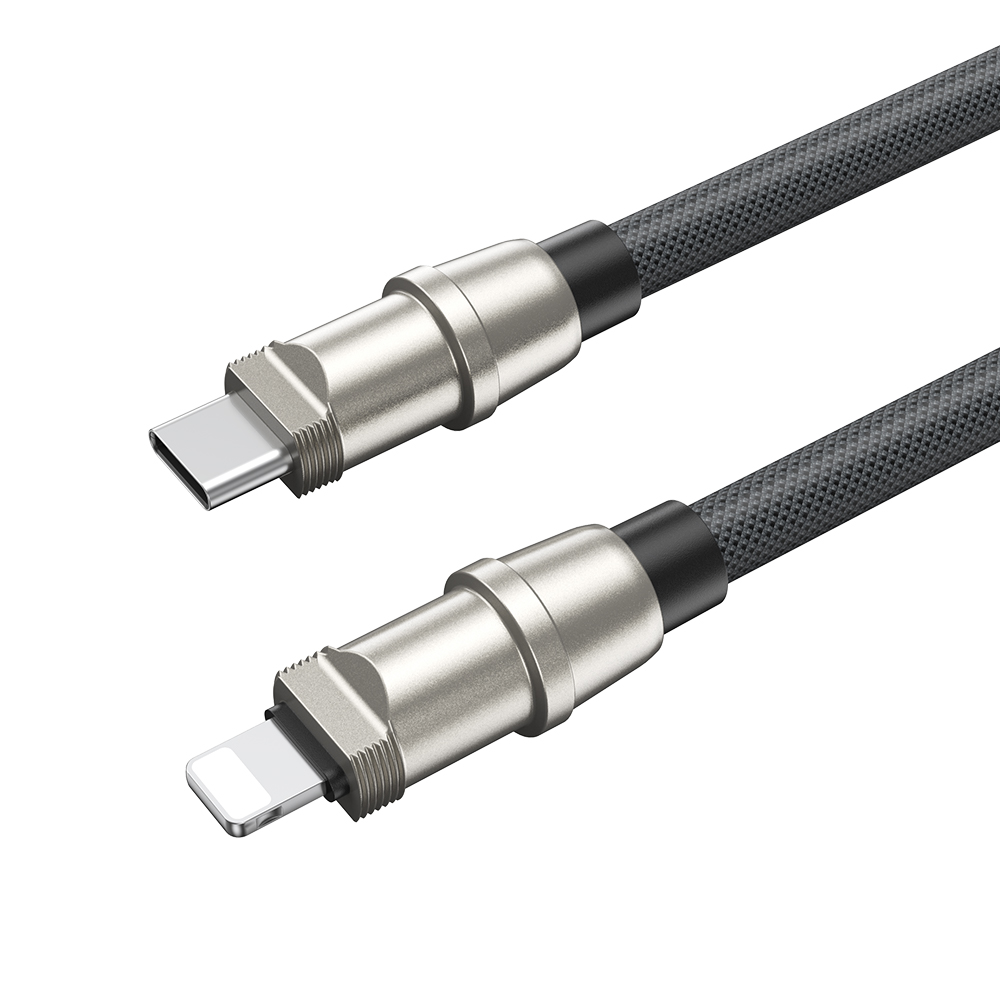 BWOO Lanyard-kabel USB-C – Lightning 1,2 m 27 W med band