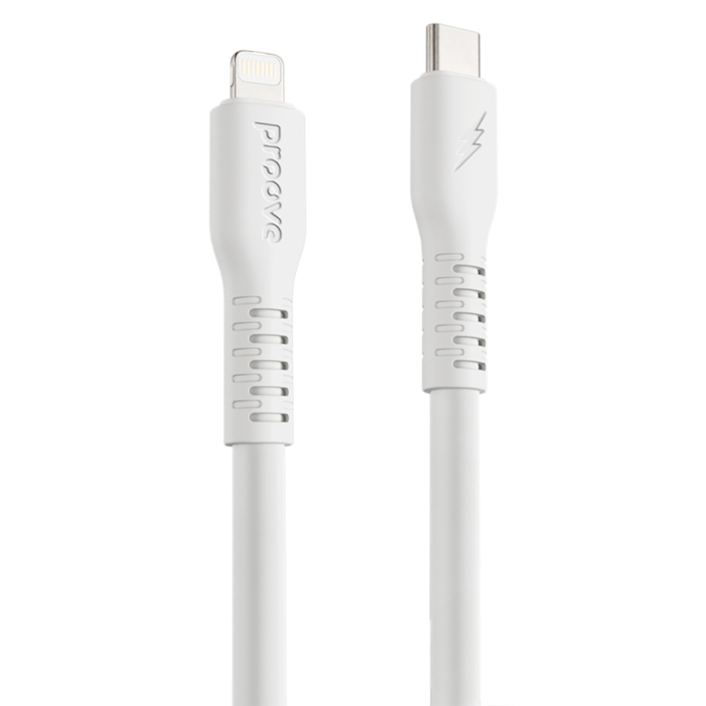 Proove-kabel Eternal USB-C – Lightning 2m 3A vit
