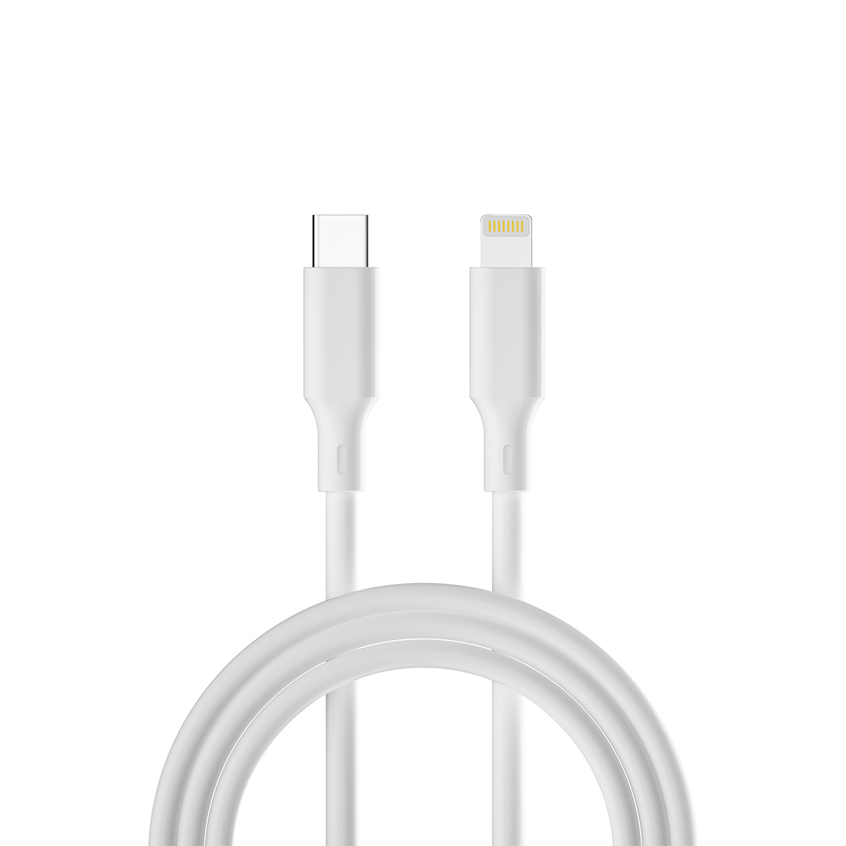 För alltid återvinningsbar kabel USB-C – Lightning 1,5m 3A KR12-CL-00 vit