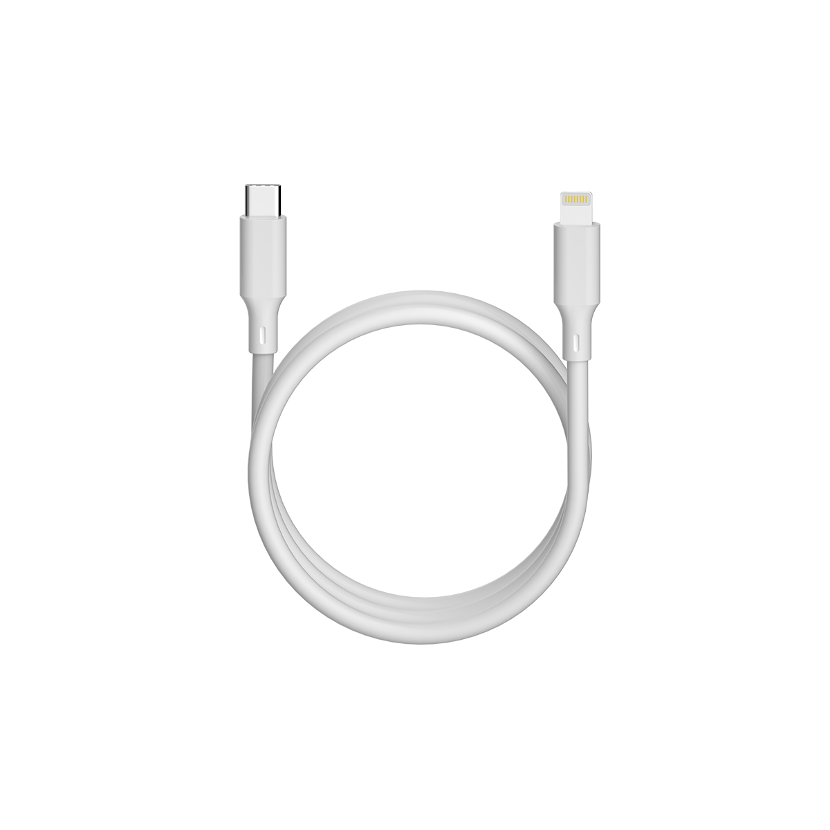 För alltid återvinningsbar kabel USB-C – Lightning 1,5m 3A KR12-CL-00 vit