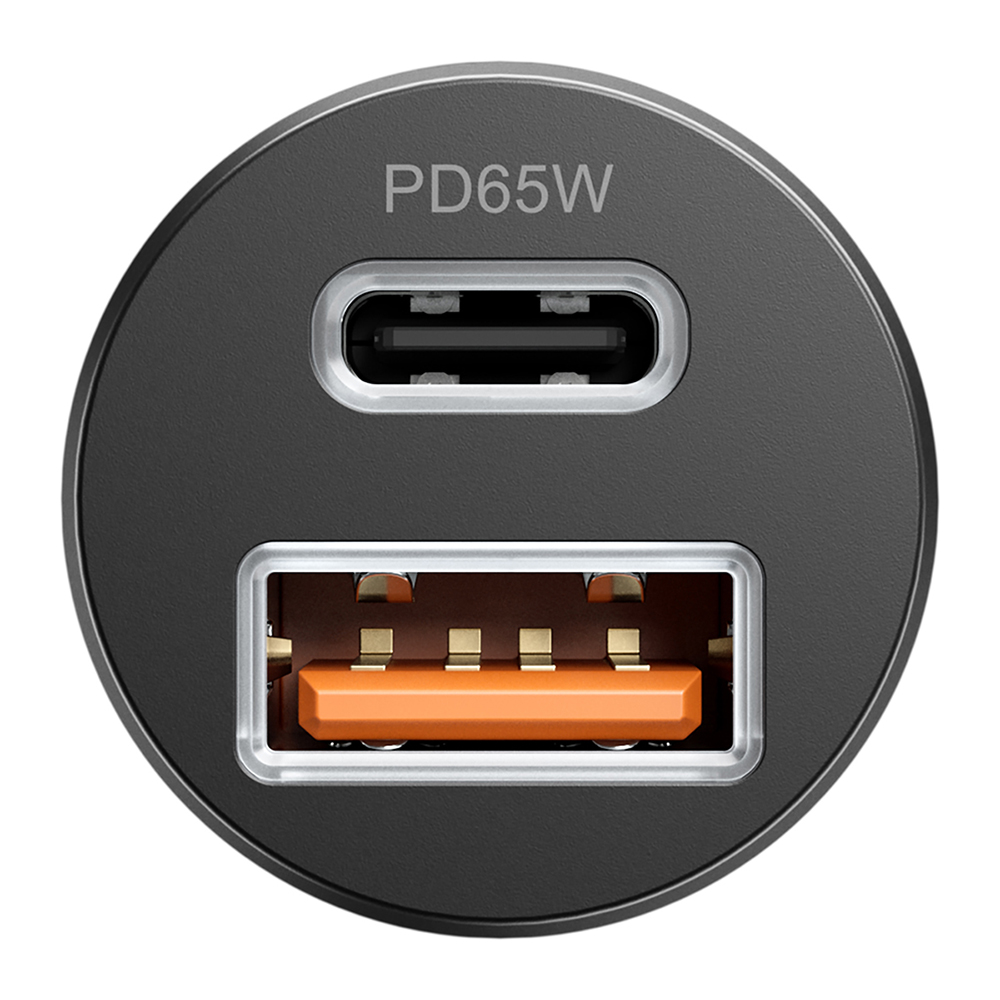 Proove Tiny Power Pro PD bil-laddare USB-C + USB-A 65W svart