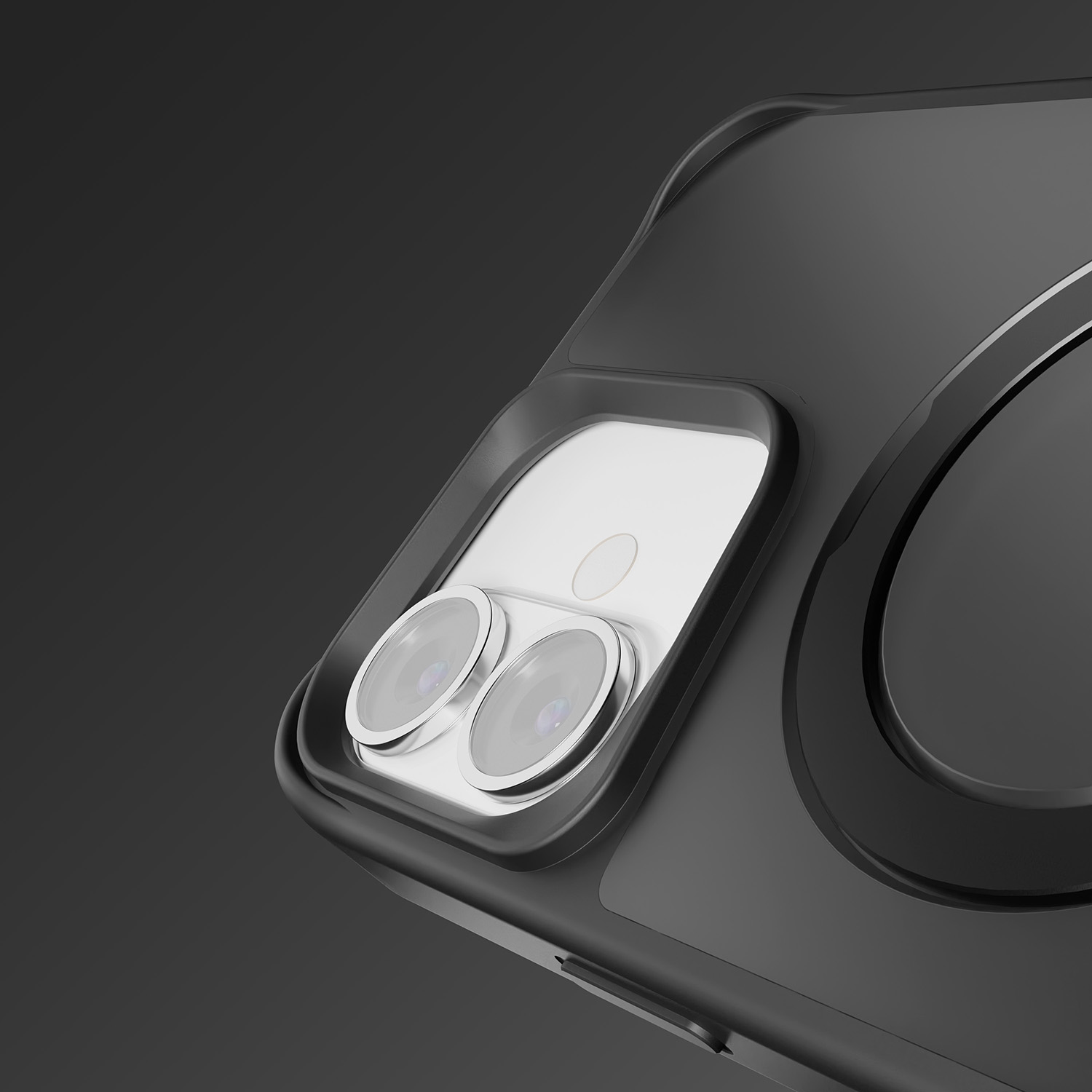 Etteri Matt Mag Ring case for iPhone 17 Pro black