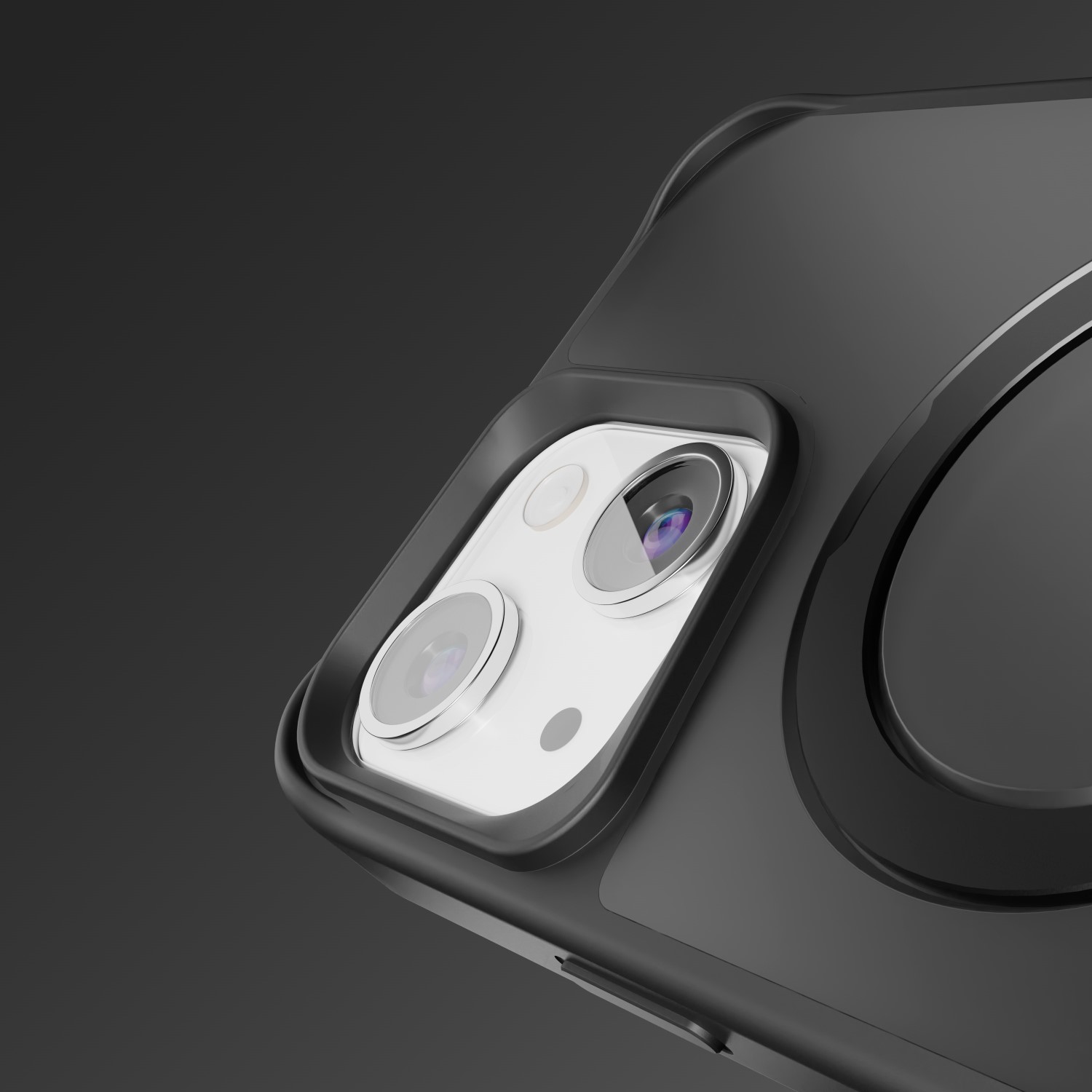 Etteri Matt Mag Ring case for iPhone 13 6,1″ black