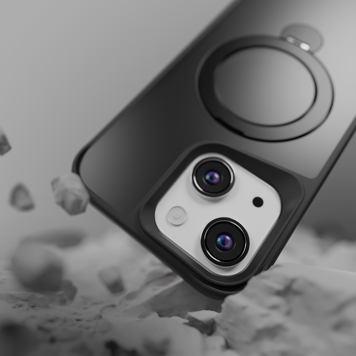 Etteri Matt Mag Ring-fodral för iPhone 14 6,1 tum svart