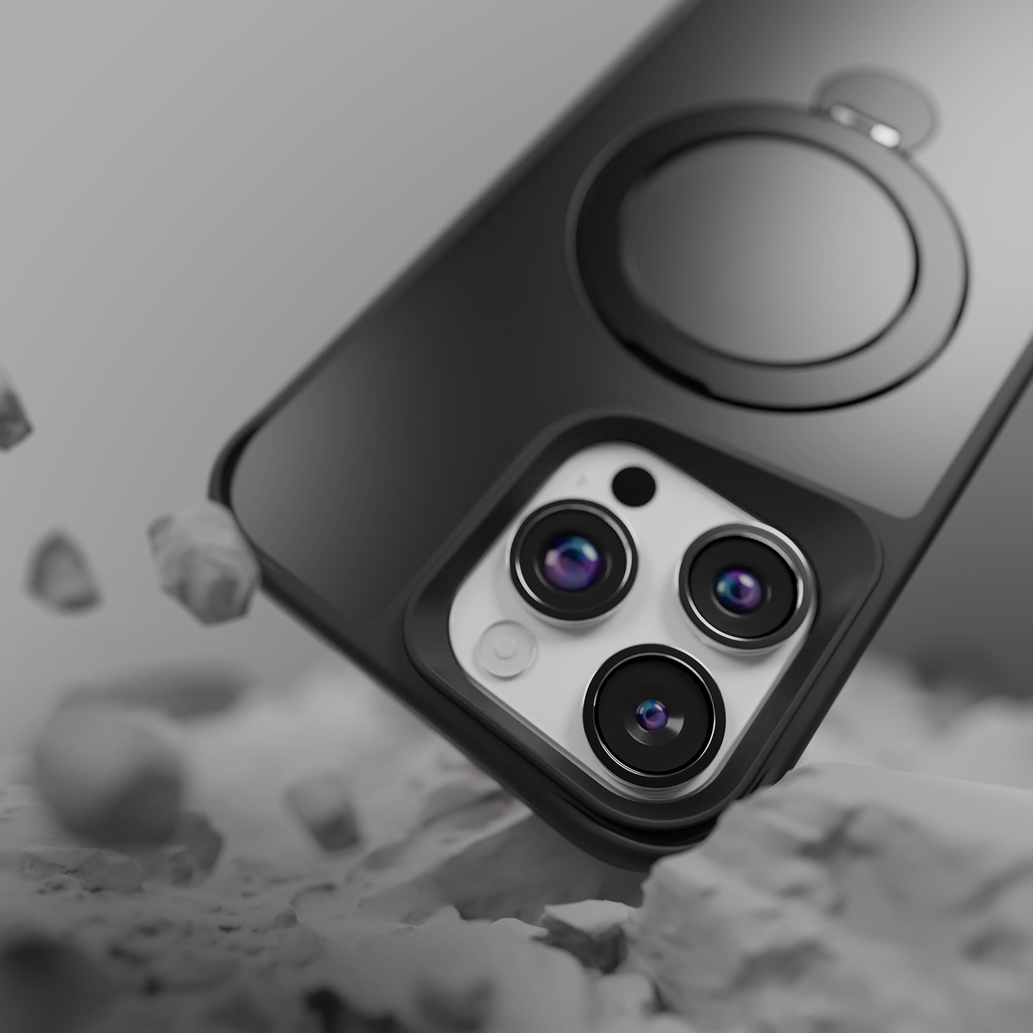 Etteri Matt Mag Ring-fodral till iPhone 16 Pro Max 6,9″ svart