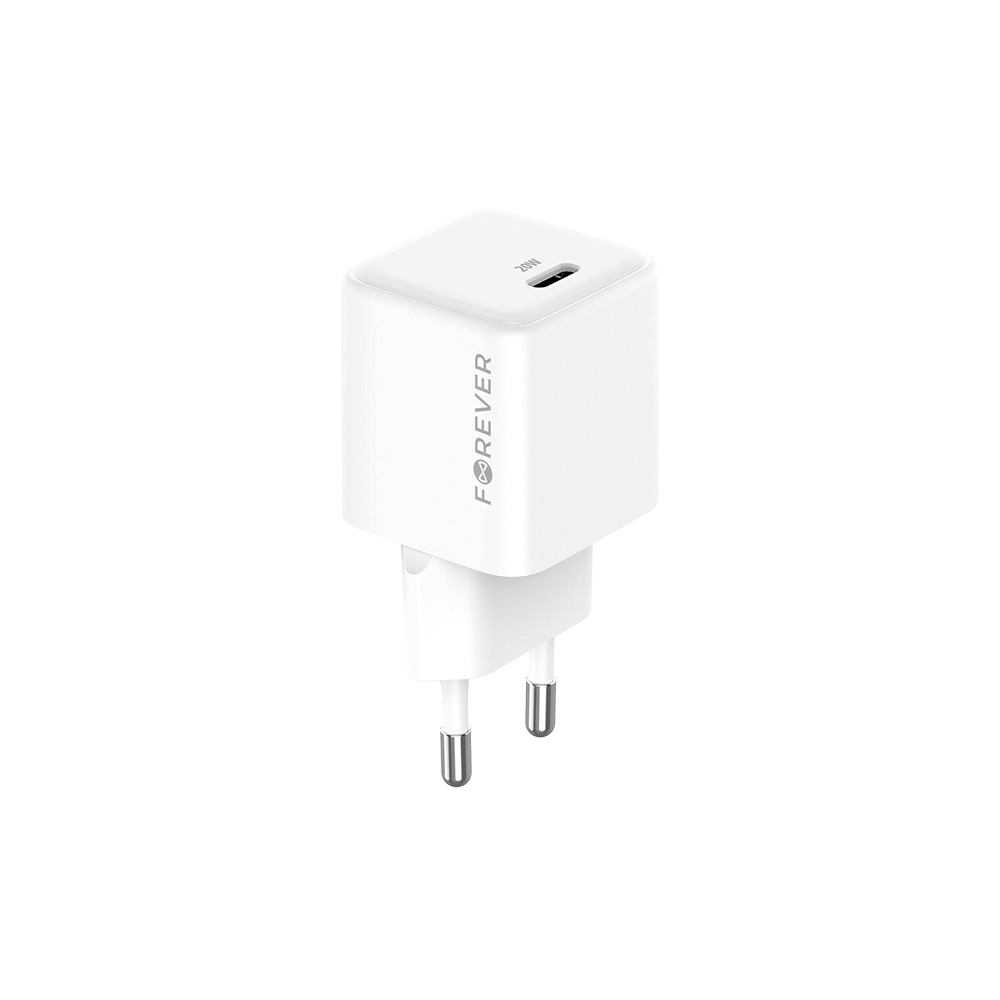 Evighets TC-08-20C GaN PD QC-laddare 1x USB-C 20W vit