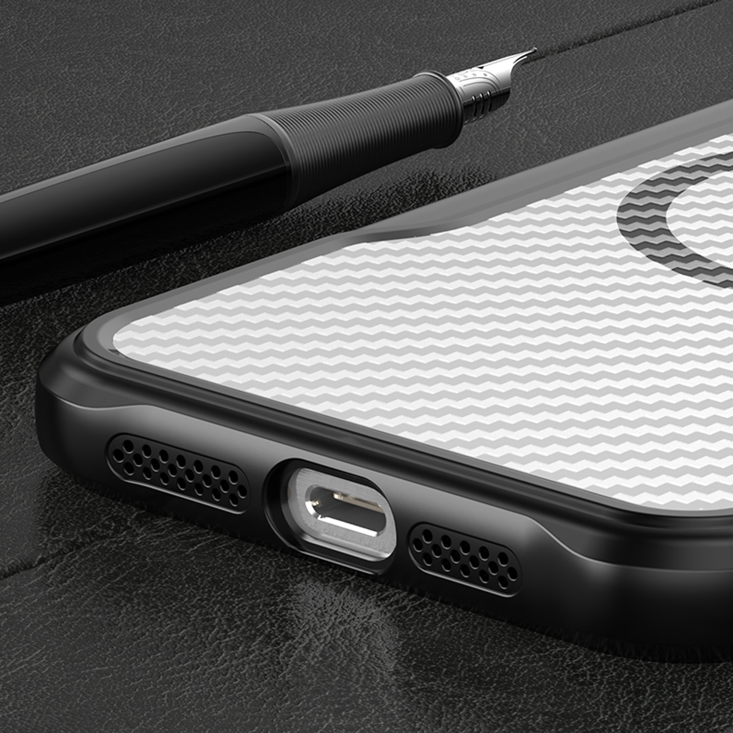 Defender Carbon Mag case for iPhone 12 6,1″ black