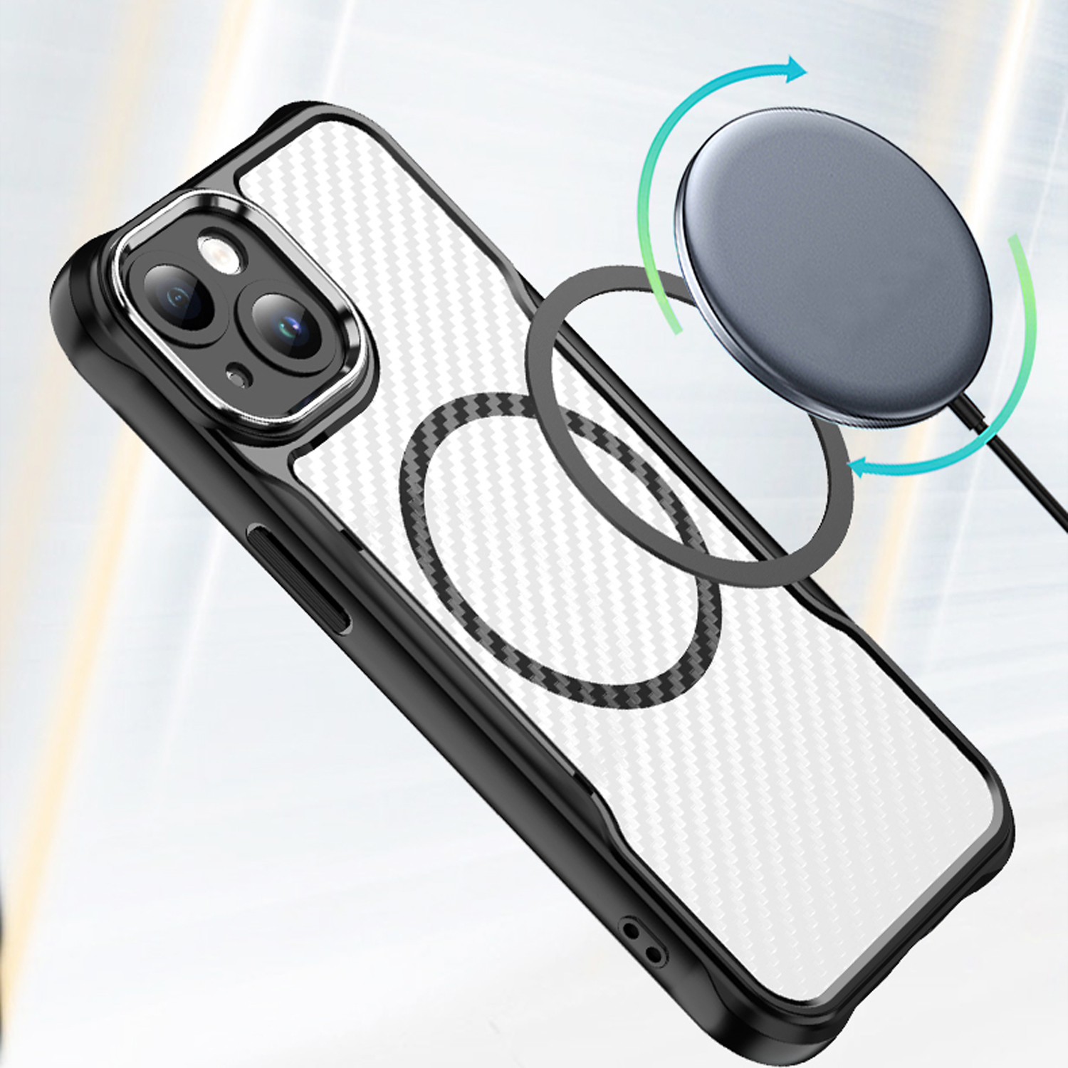 Defender Carbon Mag case for iPhone 13 6,1″ black