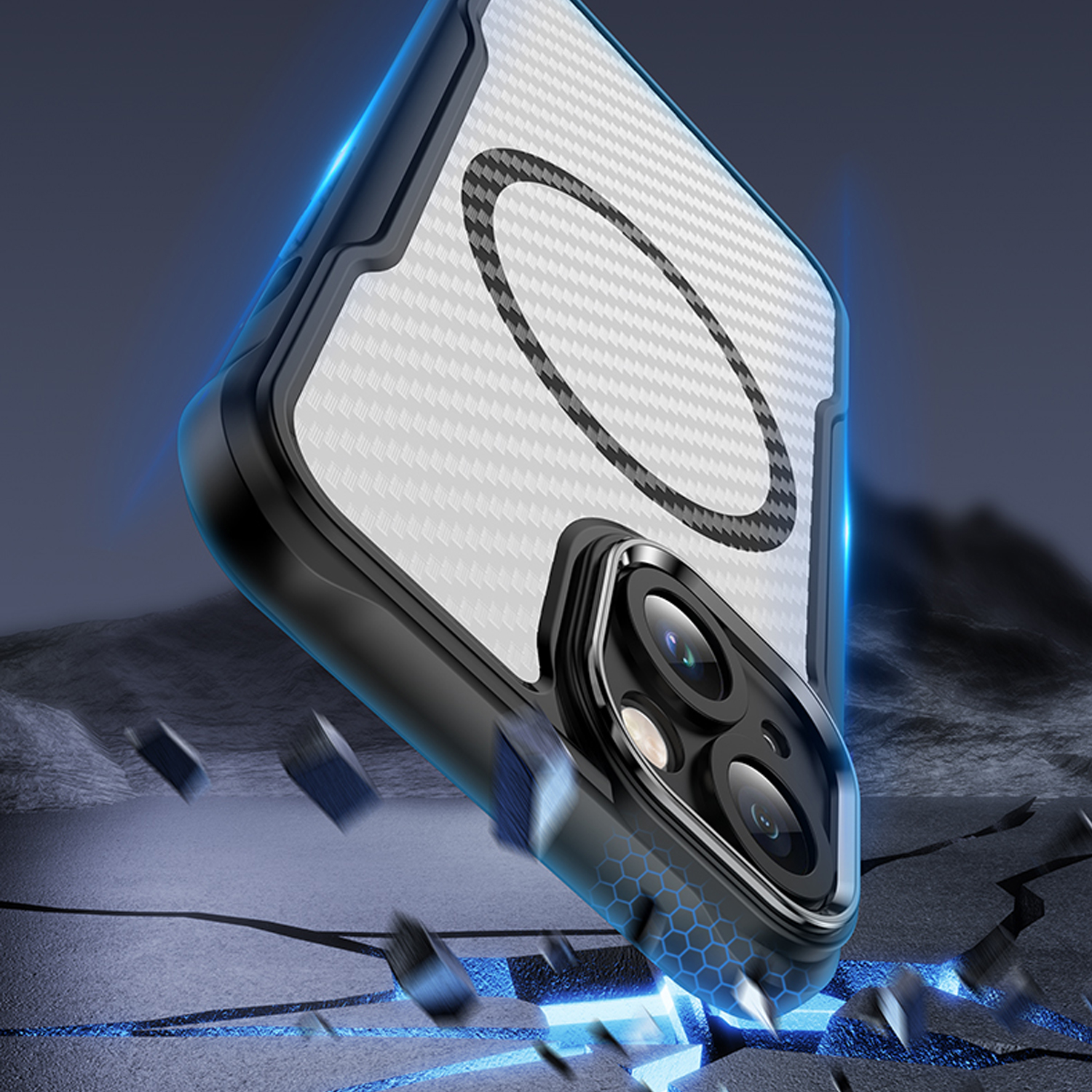 Defender Carbon Mag case for iPhone 13 6,1″ black