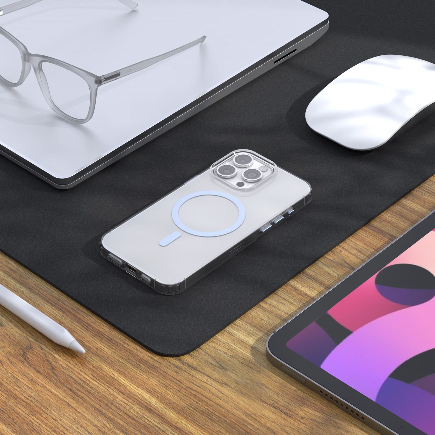 Etteri Color Mag-fodral för iPhone 15 Pro 6,1″ ljusblå