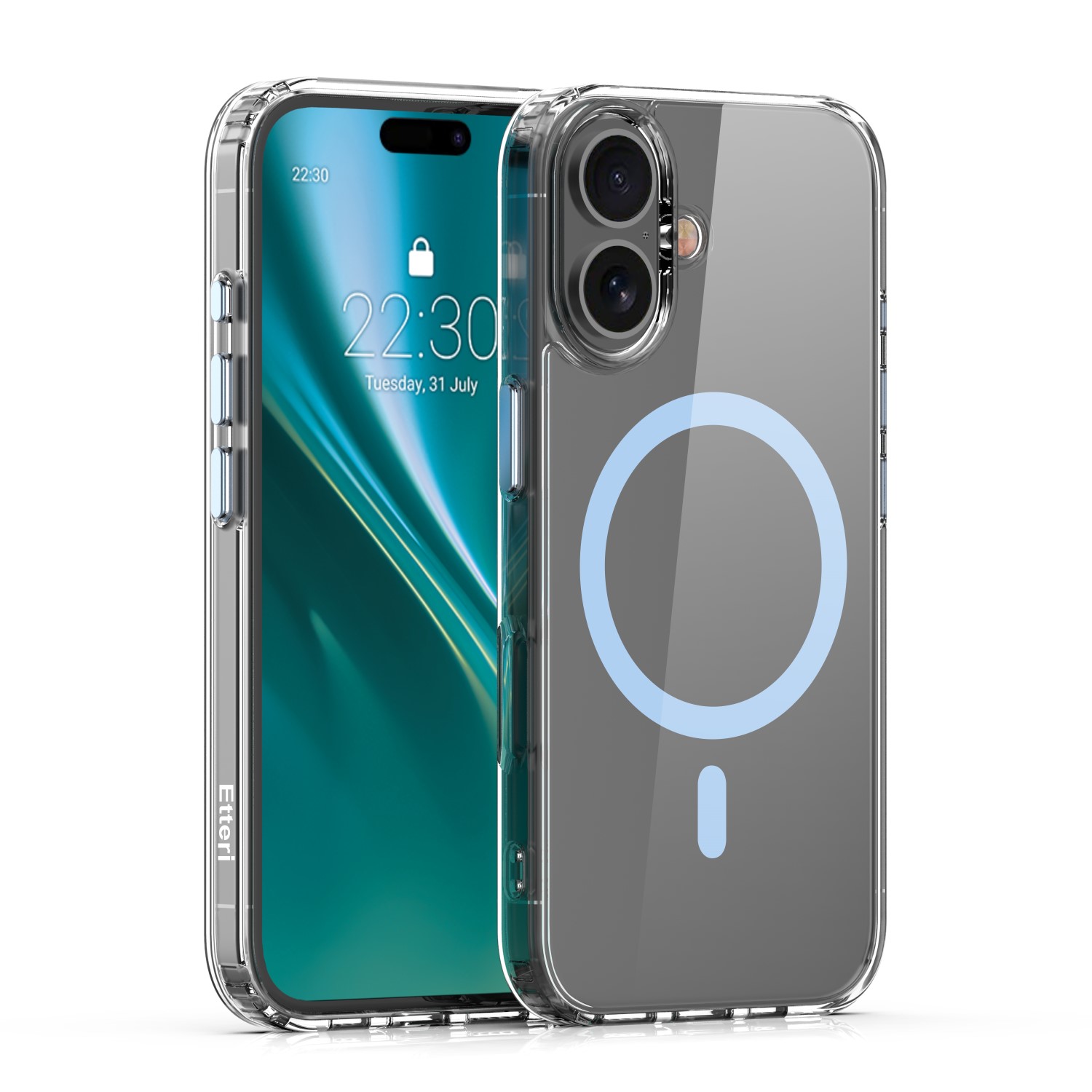 Etteri Color Mag-fodral för iPhone 16 Plus 6,7″ ljusblå