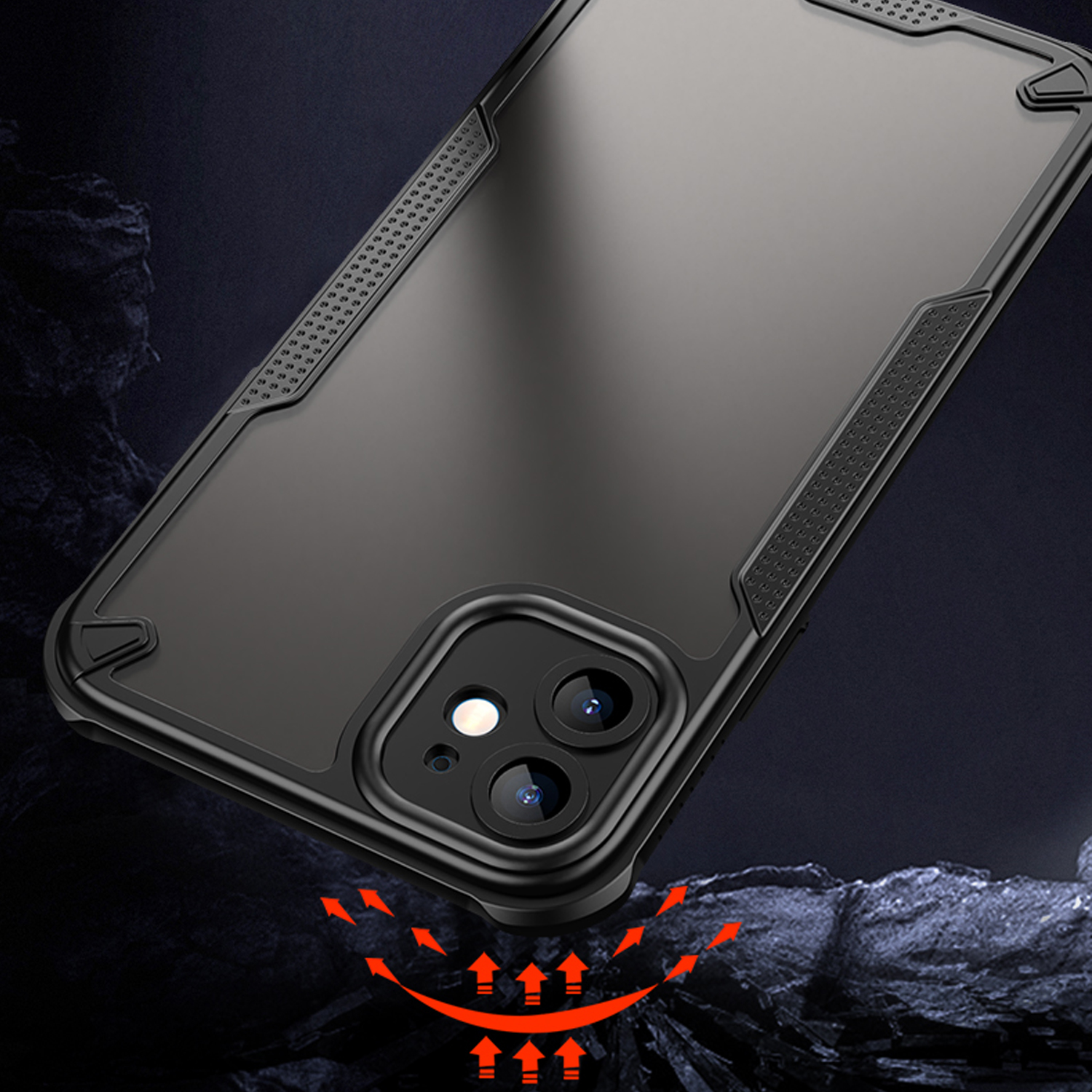 Defender Matt case for iPhone 11 black
