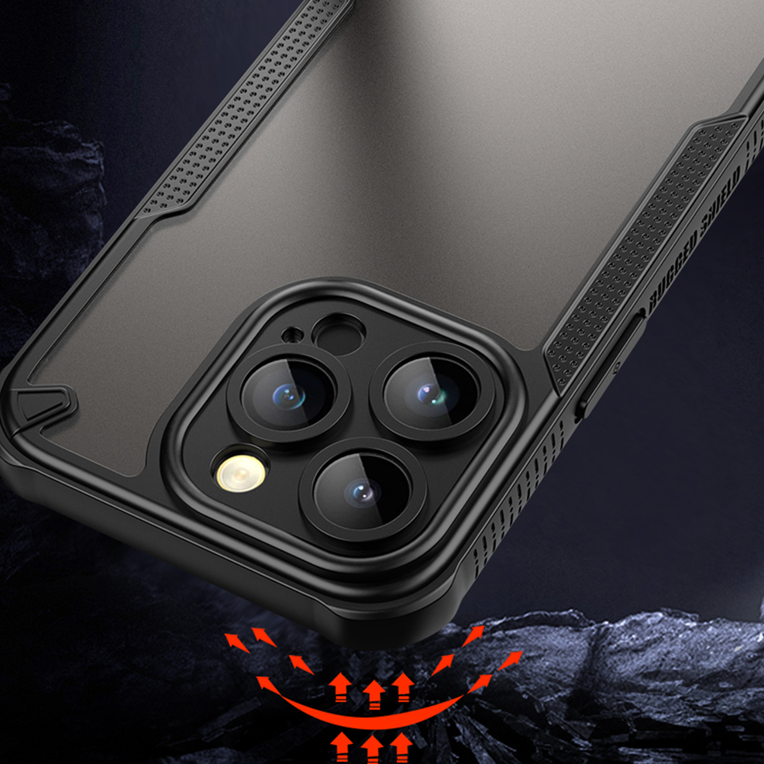 Defender Matt case for iPhone 17 6,3″ black