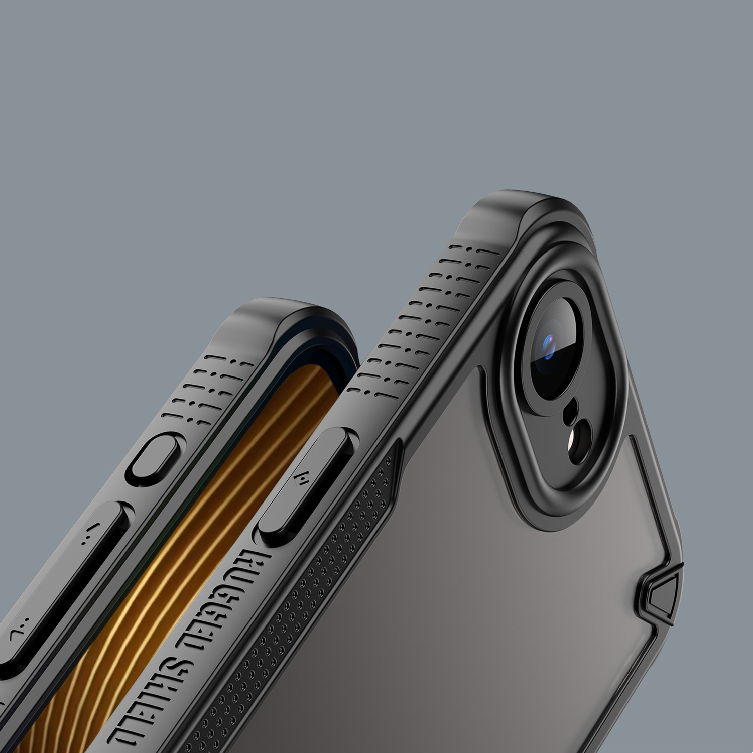 Defender Matt-fodral för iPhone 16e i svart