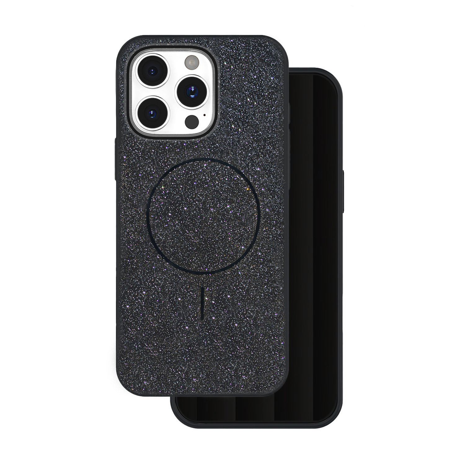 Glitter Thin Mag case for iPhone 17 6,3″ black