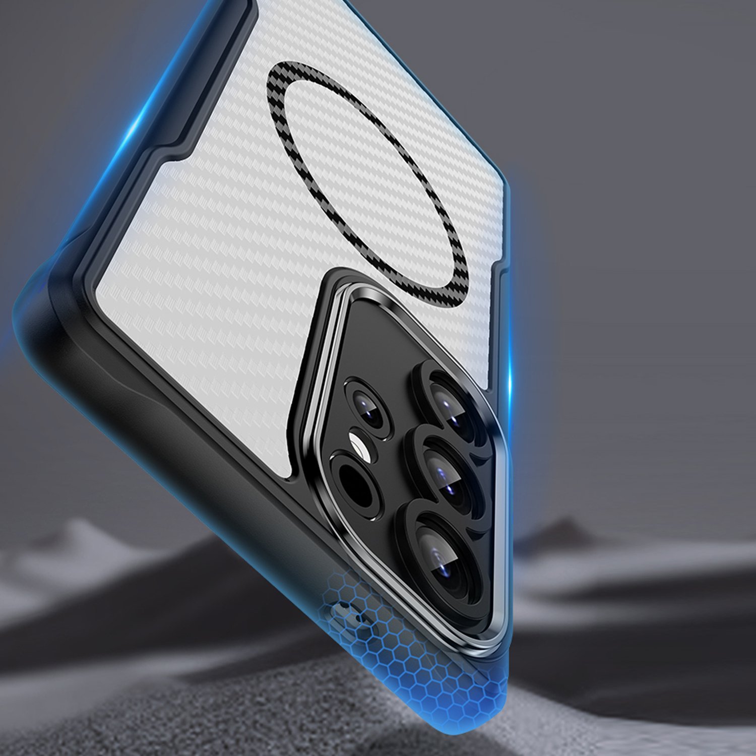 Defender Carbon Mag case for Samsung Galaxy S24 Ultra black