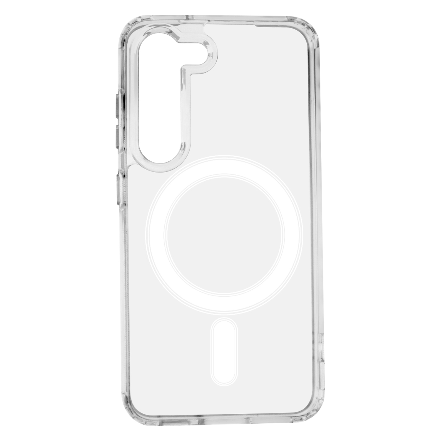 Anti Shock 1,5 mm Mag case for Samsung Galaxy S23 transparent big hole