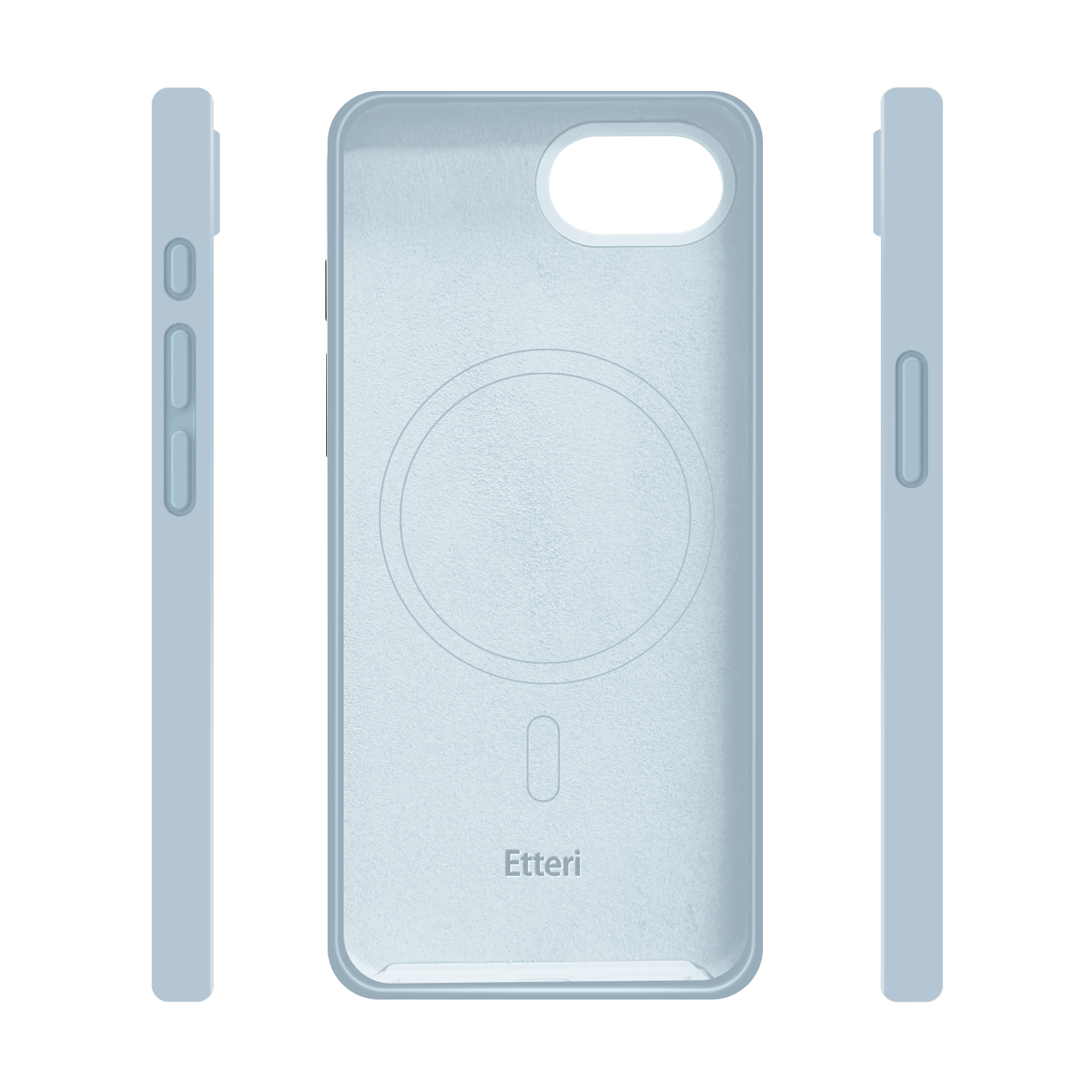 Etteri Silicone Mag-fodral för iPhone 16e ljusblå