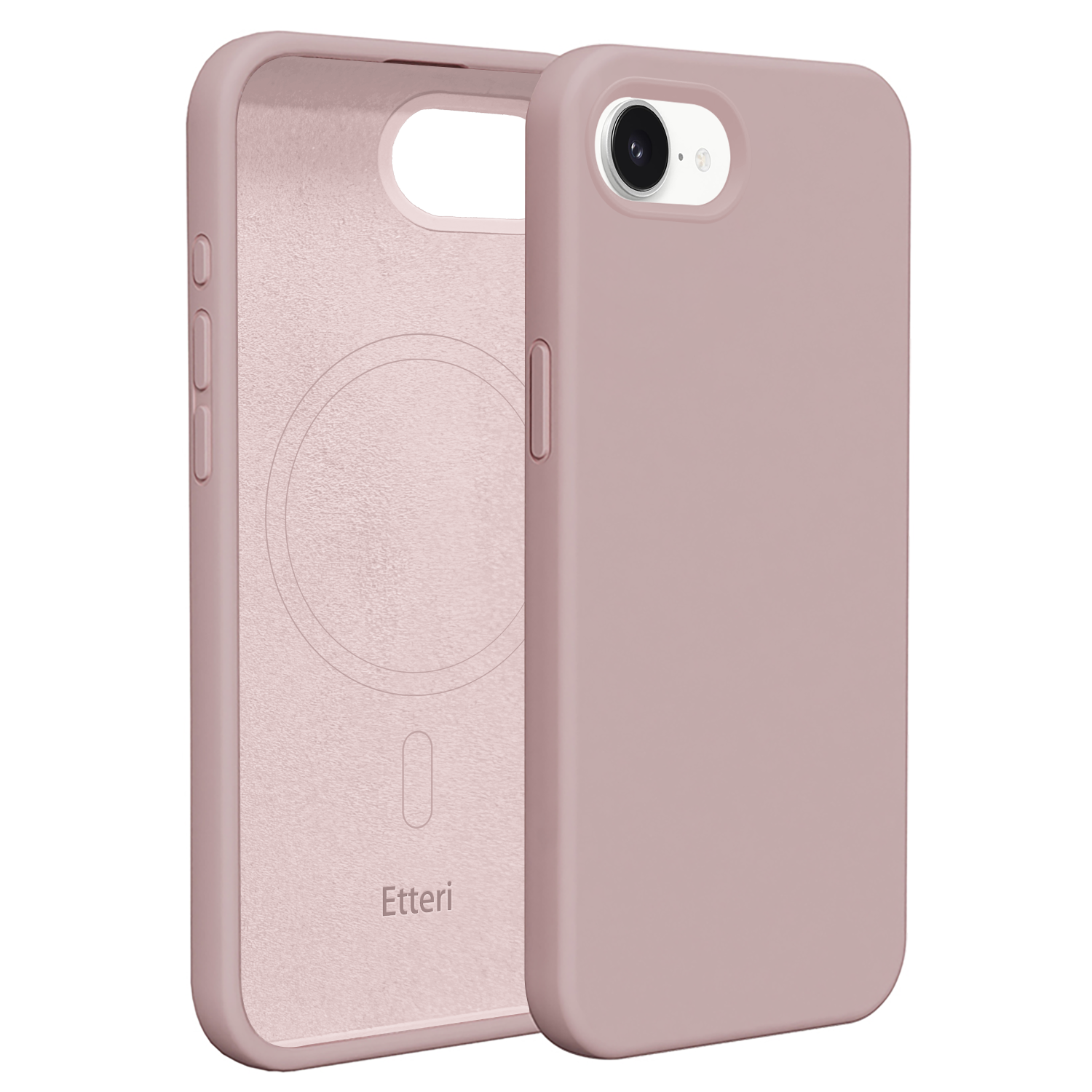 Etteri Silicone Mag-fodral för iPhone 16e ljusrosa