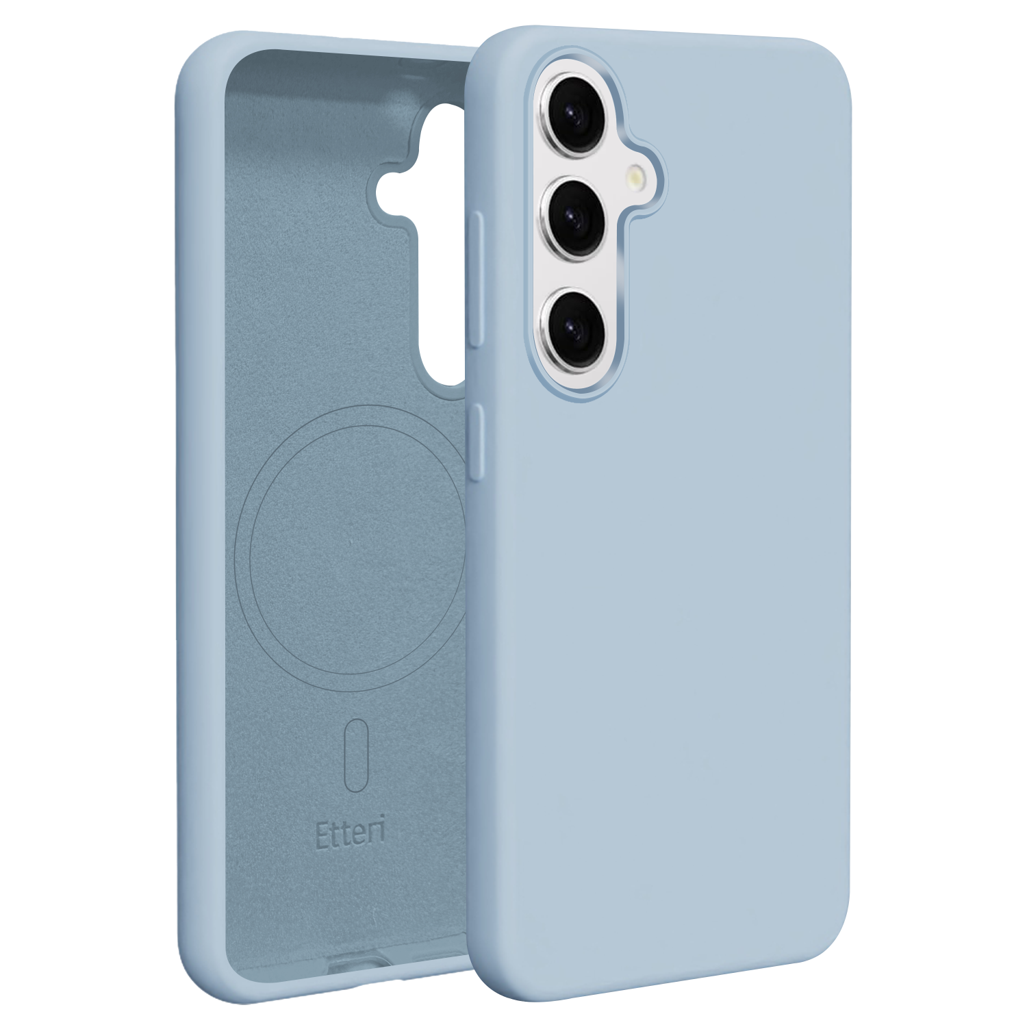 Etteri Silikon Mag-fodral för Samsung Galaxy S25 ljusblå
