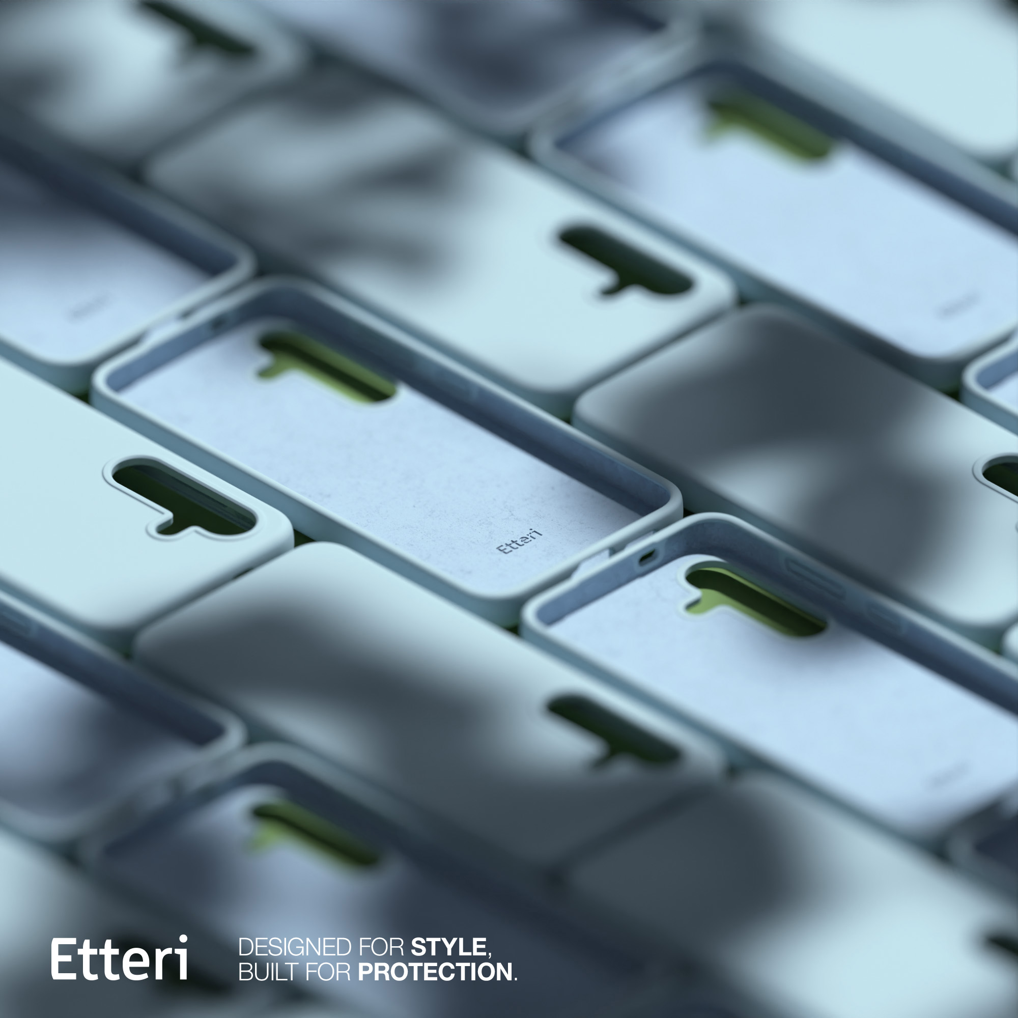 Etteri Silikon Mag-fodral för Samsung Galaxy S25 ljusblå