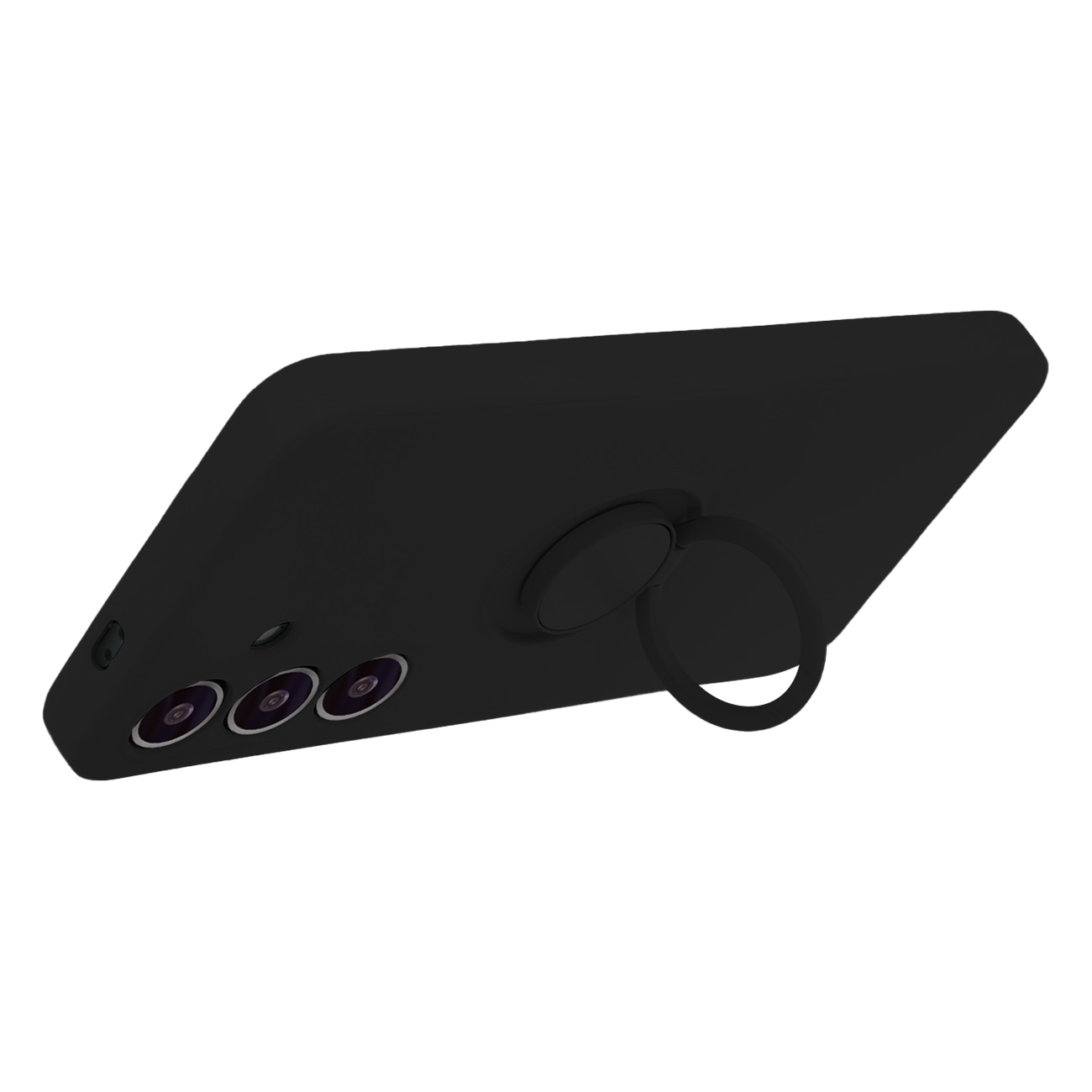 Fingeravtrycksskyddsring iPhone 16 Pro-fodral svart