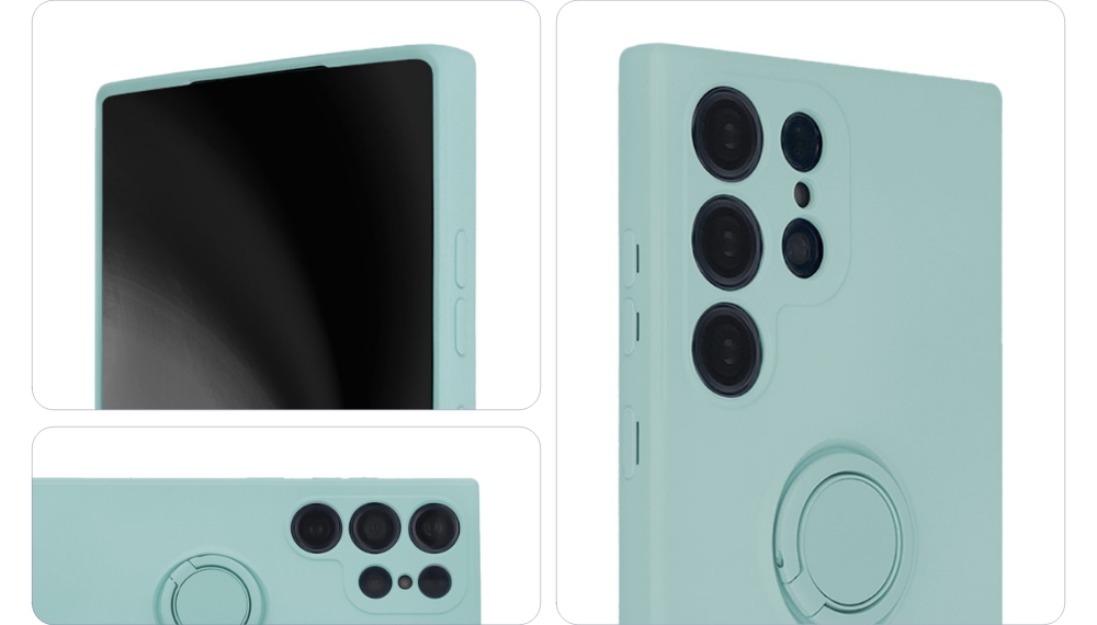 Fingerrings-fodral för Samsung Galaxy S23 ljusgrön