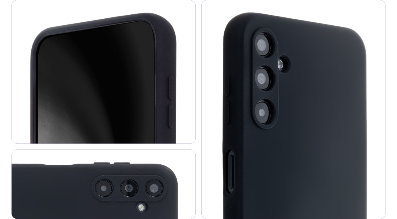 Silikon mjukfodral för Samsung Galaxy S24 Plus i svart