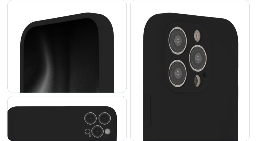 Mjuk Touch Mag-fodral för iPhone 15 Pro Max 6,7″ svart