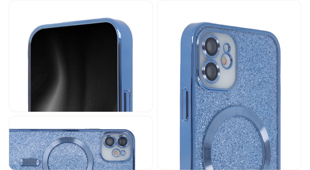 SparkleFlex Mag-fodral för iPhone 11 i blått