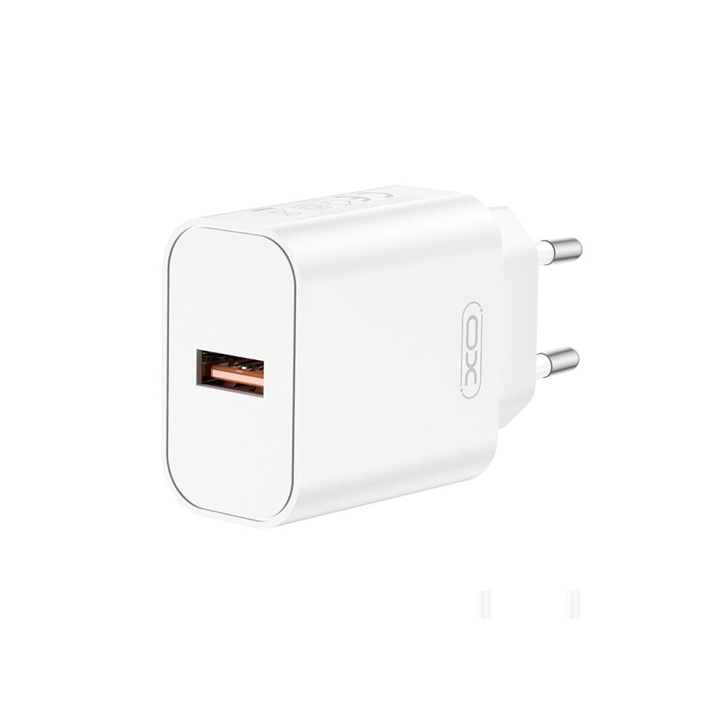 XO wall charger CE33 QC 18W 1x USB white