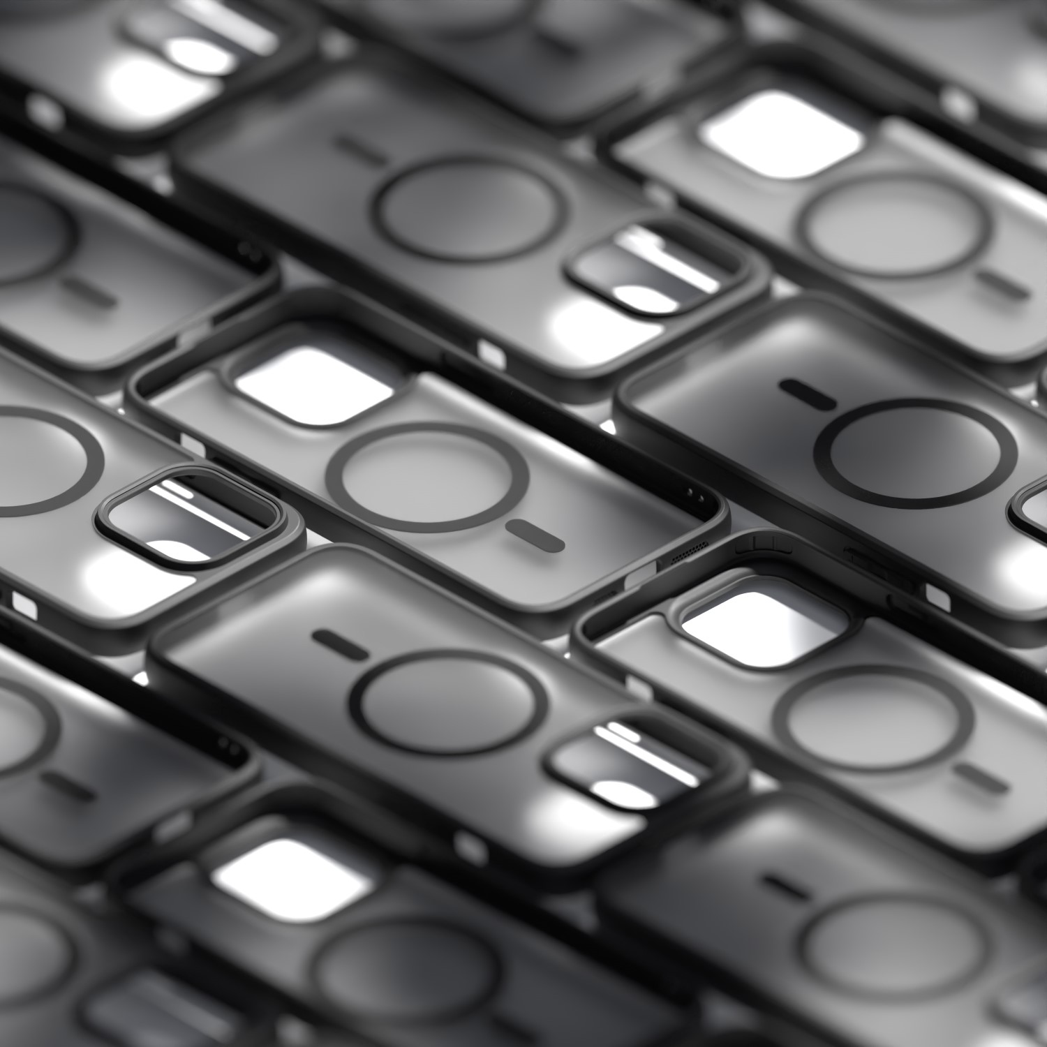 Etteri Matt Mag-fodral för iPhone 15 Pro 6,1″ svart