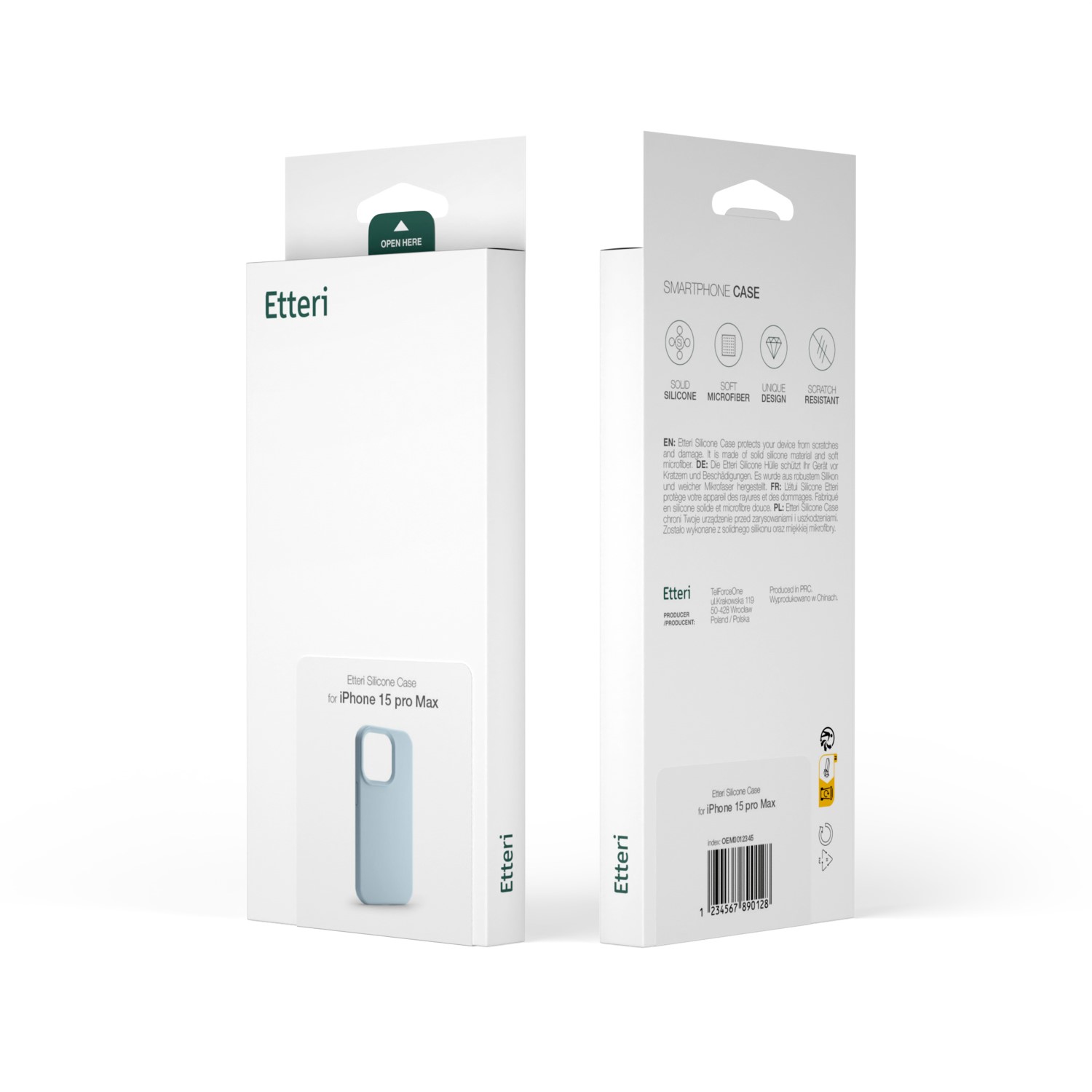 Etteri Silikonfodral för iPhone 11 ljusblå