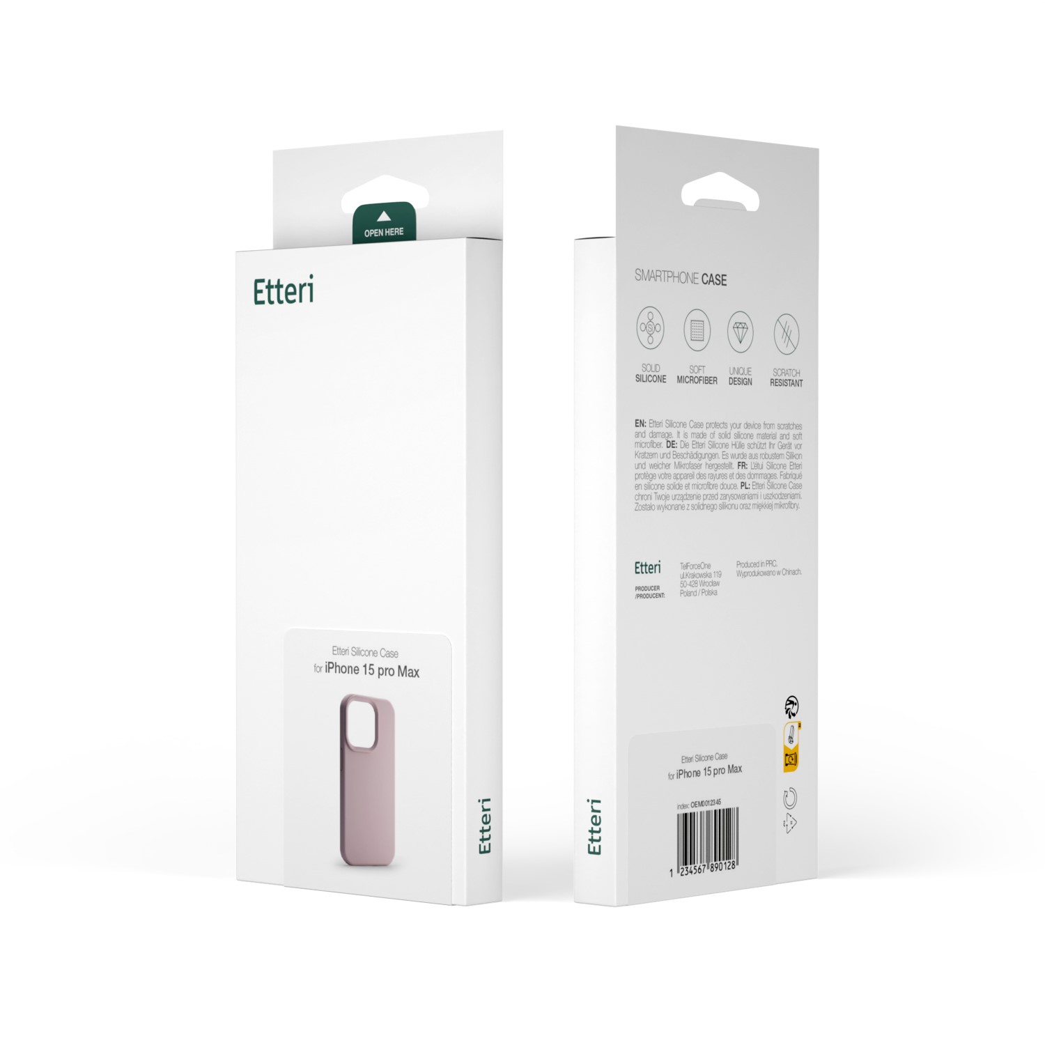 Etteri Silikonfodral för iPhone 11 ljusrosa