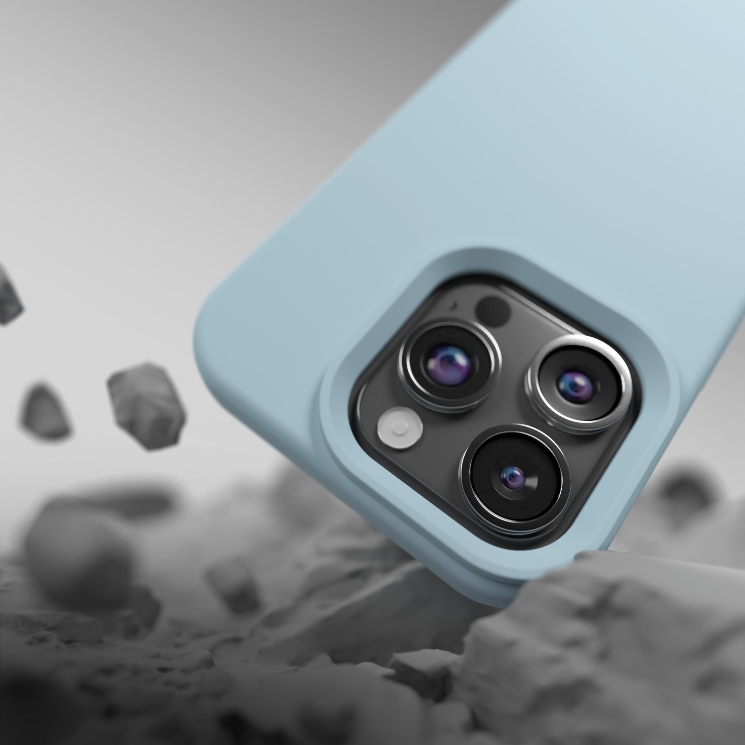 Etteri Silicone case för iPhone 12 / 12 Pro 6,1-tums ljusblå