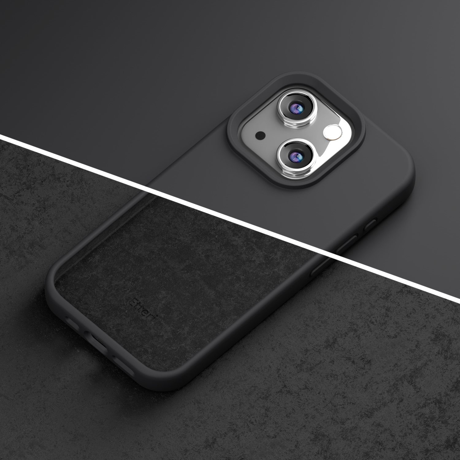 Etteri Silicone case for iPhone 13 6,1″ black