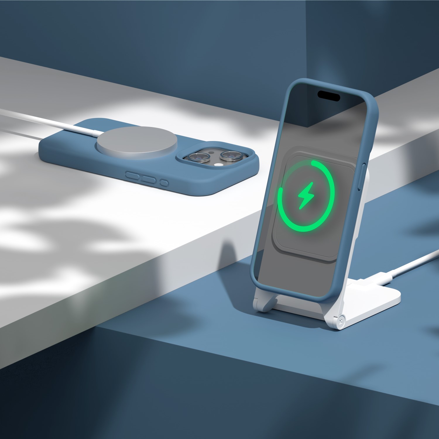 Etteri Silikonfodral för iPhone 14 6,1″ mörkblå