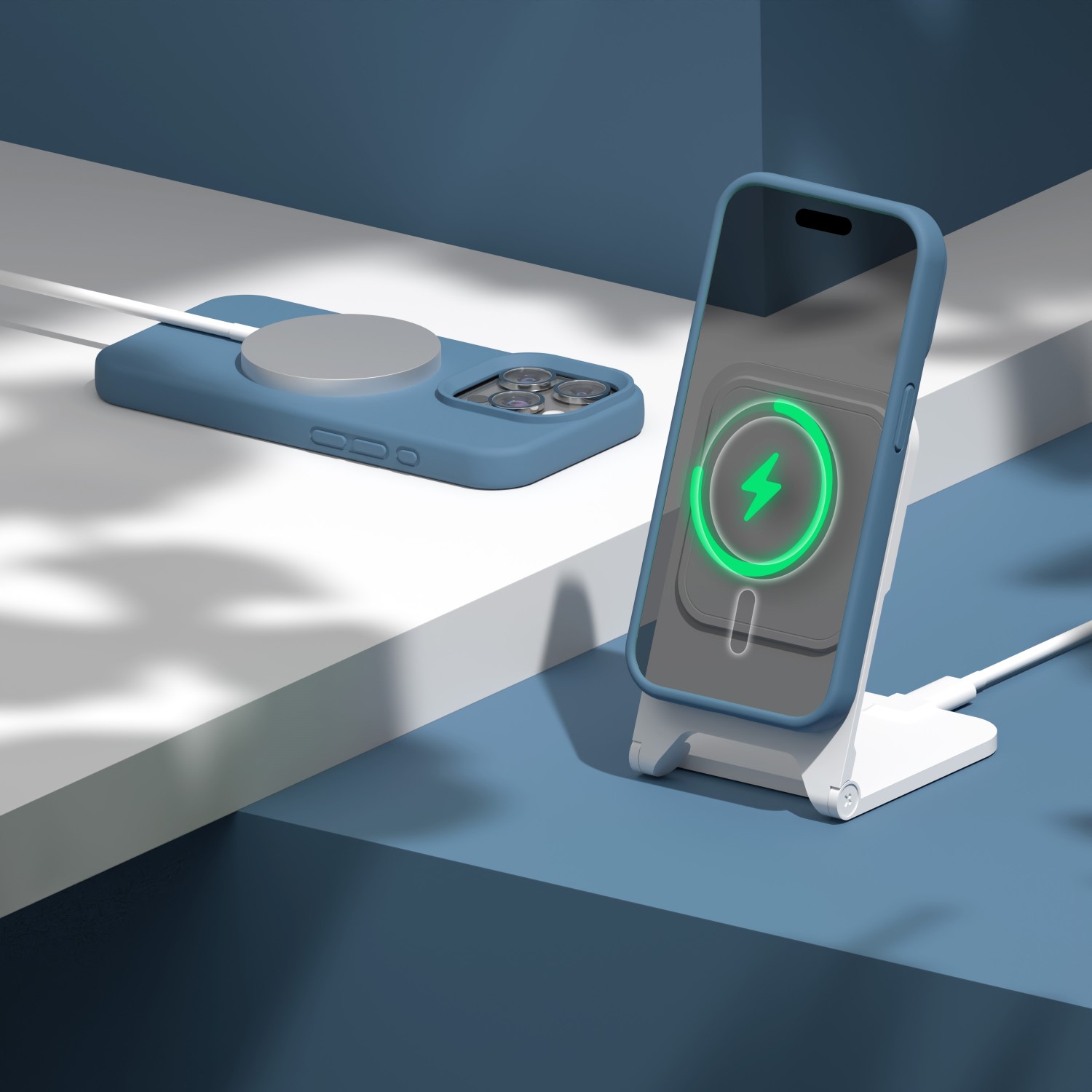 Etteri Silicone Mag case for iPhone 12 / 12 Pro 6,1″ dark blue