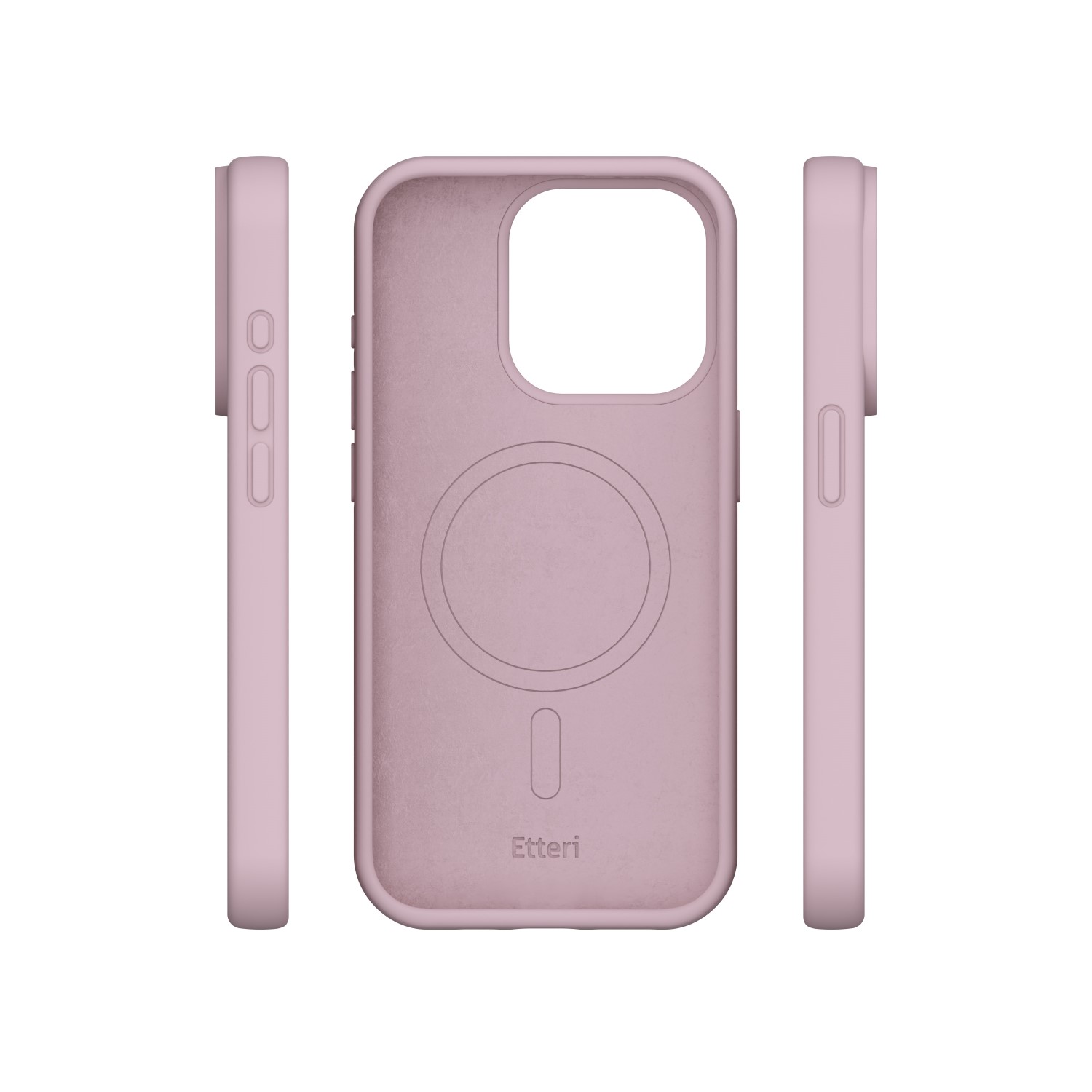 Etteri Silicone Mag case for iPhone 15 Pro 6,1″ light pink