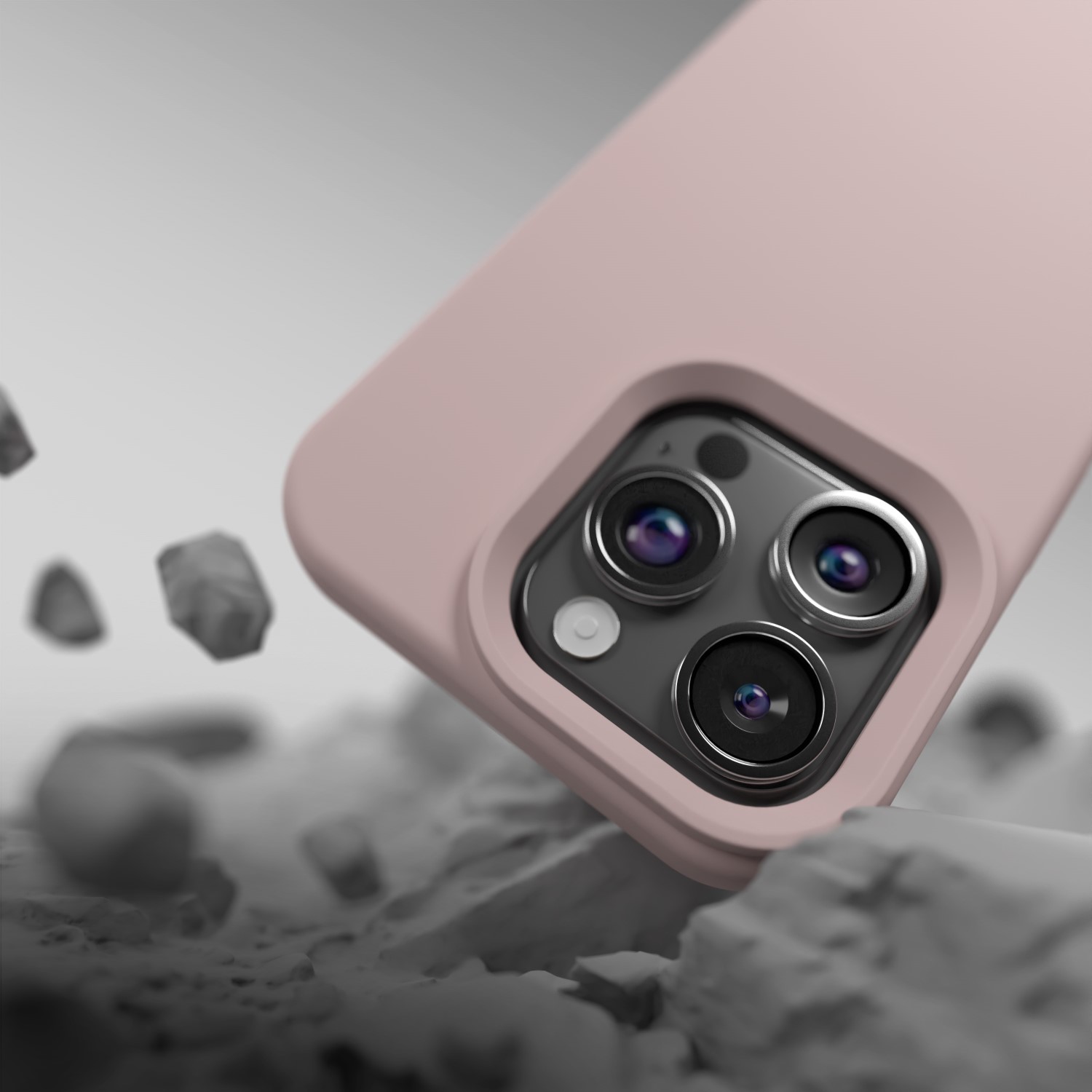 Etteri Silicone Mag case for iPhone 15 Pro 6,1″ light pink