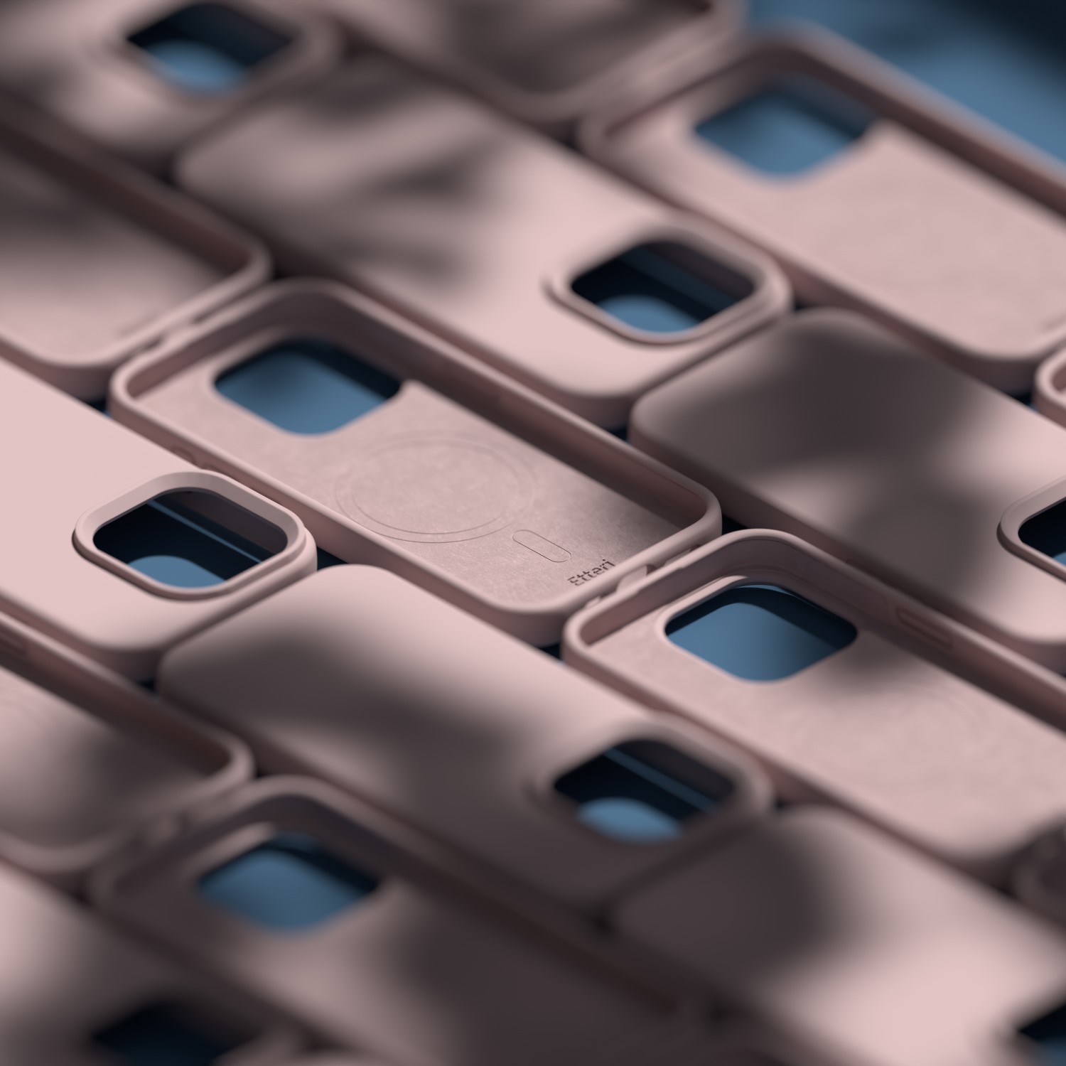 Etteri Silicone Mag-fodral för iPhone 15 Pro Max 6,7″ ljusrosa